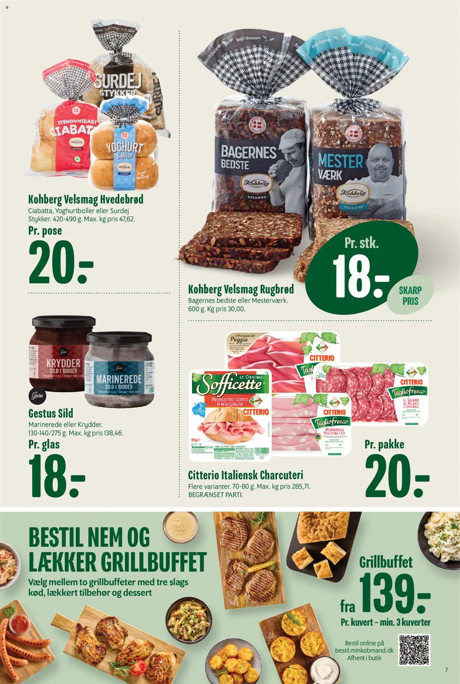 Min Købmand tilbudsavis – gyldig fra 17/07/2026 | Side: 8 | Produkter: Yoghurt, Sild, Rugbrød