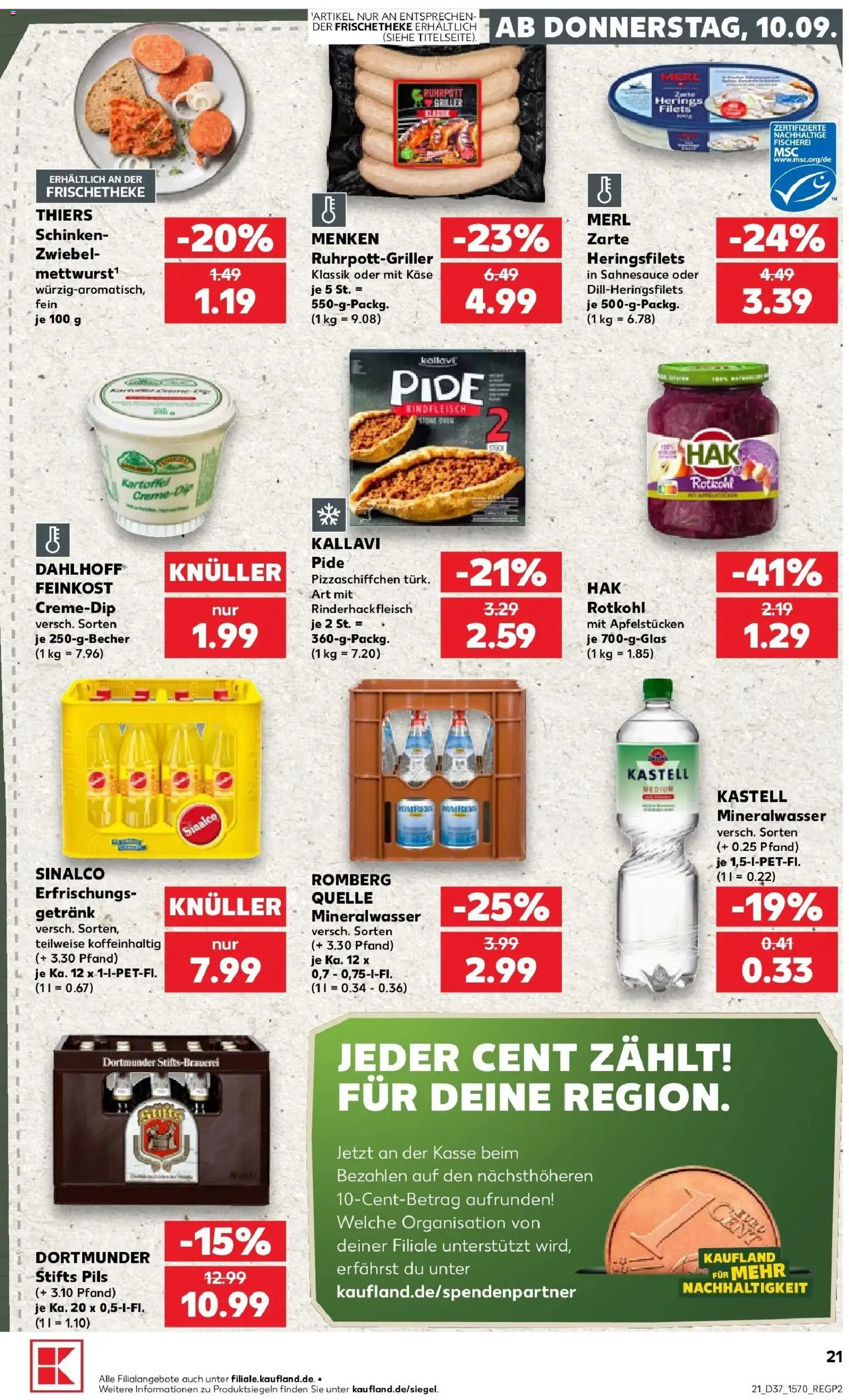Kaufland Prospekt Schwerte – gültig ab 07.09.2026 | Seite: 30 | Produkte: Sinalco, Hering, Rotkohl, Rindfleisch