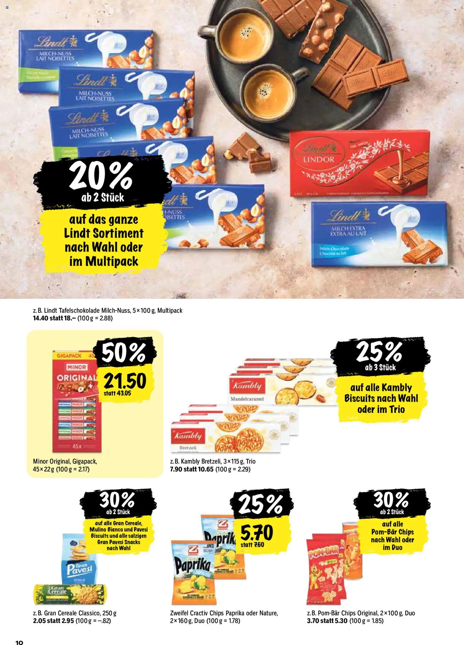 Coop aktionen – gültig ab 28.05.2026 | Seite: 10 | Produkte: Milch, Chips