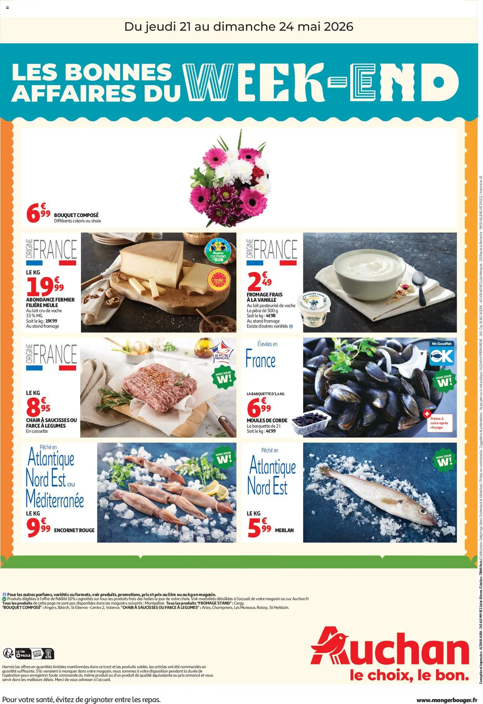 {H1} | Page: 2 | Produits: Pêche, Lait, Fromage, Fromage frais