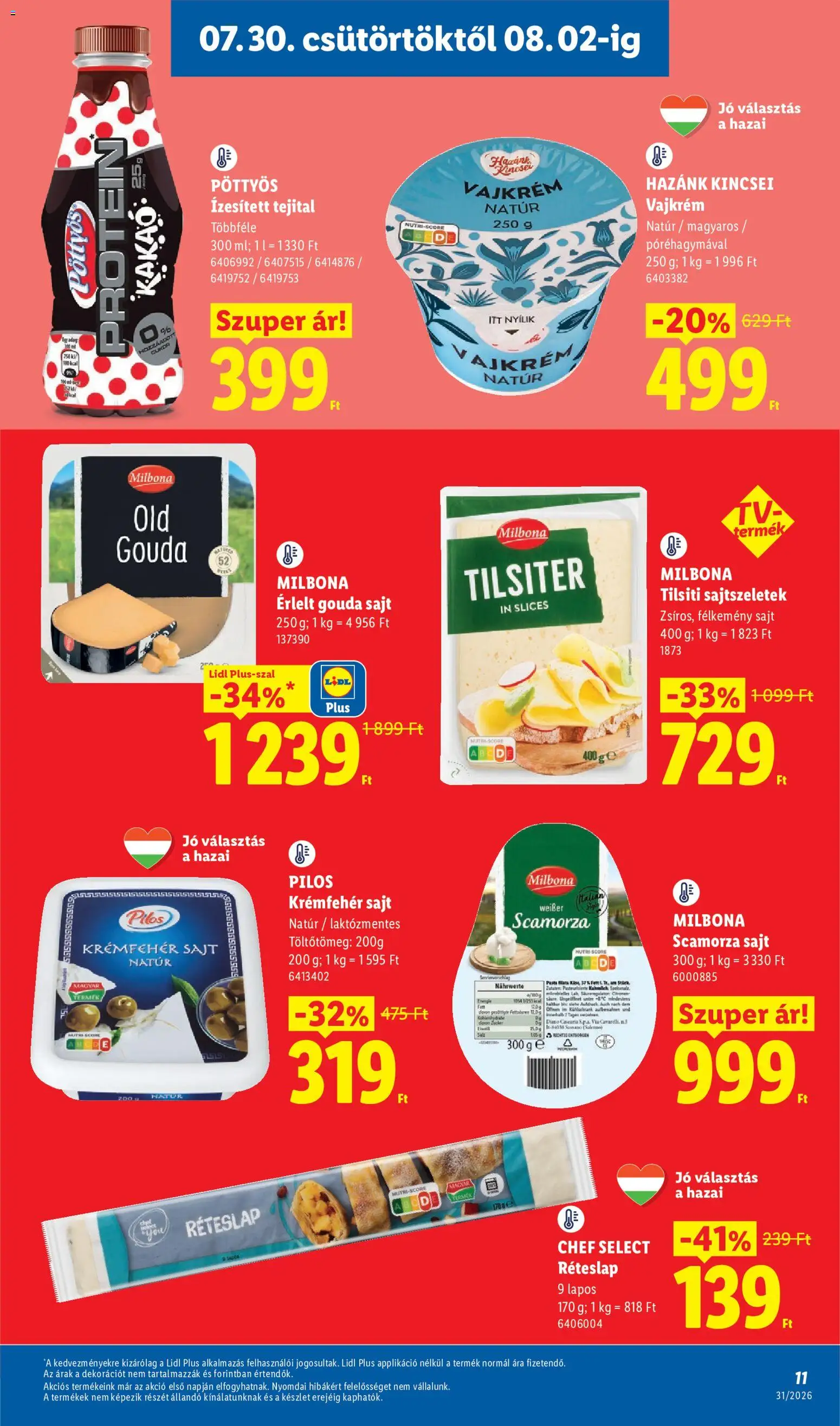 Lidl akciós ujság - amely érvényes a következő dátumtól: 2026.07.30. | Oldal: 11