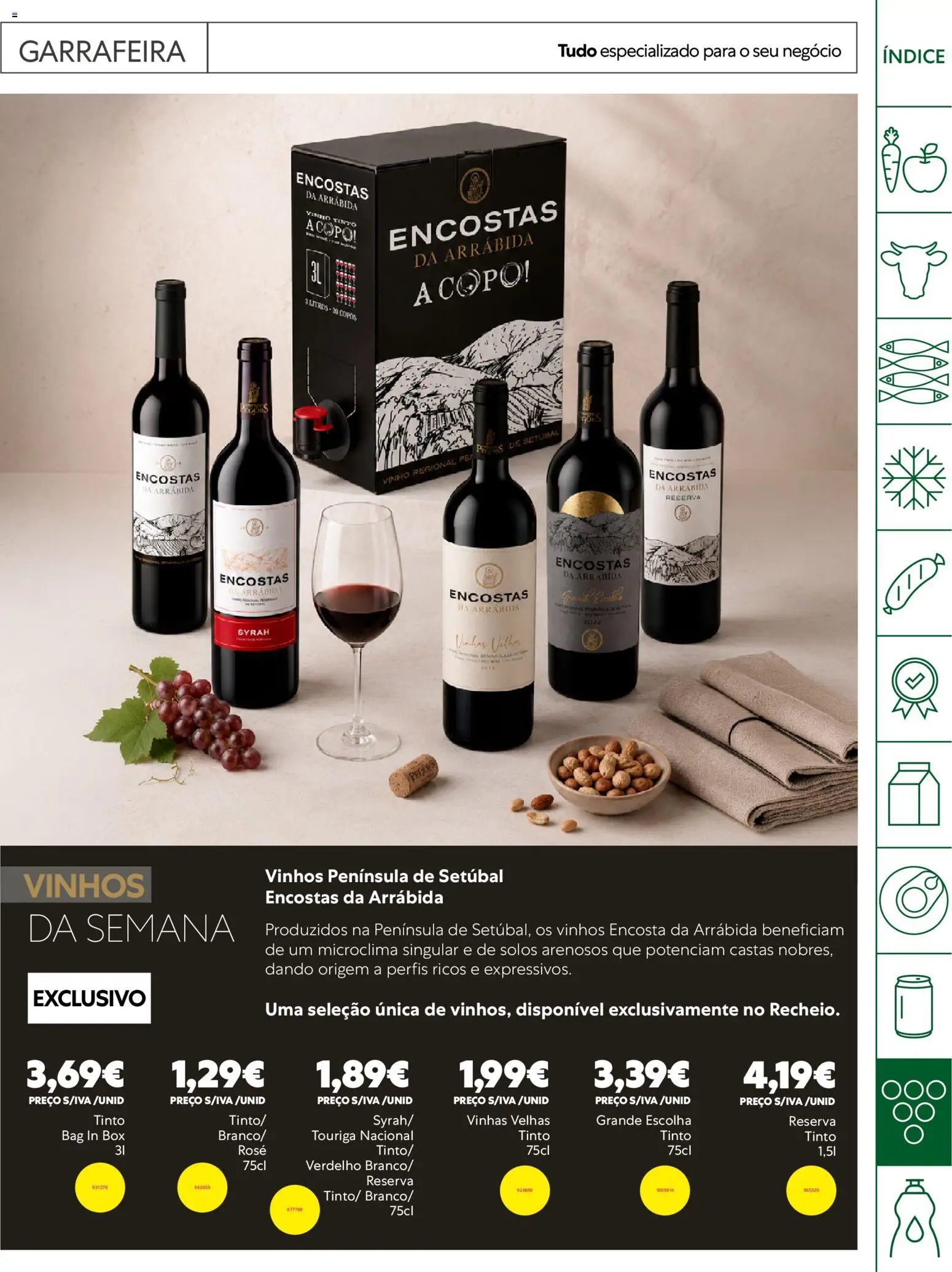 Recheio Horeca │ válido de 26.05.2026 | Página: 25 | Produtos: Copos, Vinho, Vinho tinto