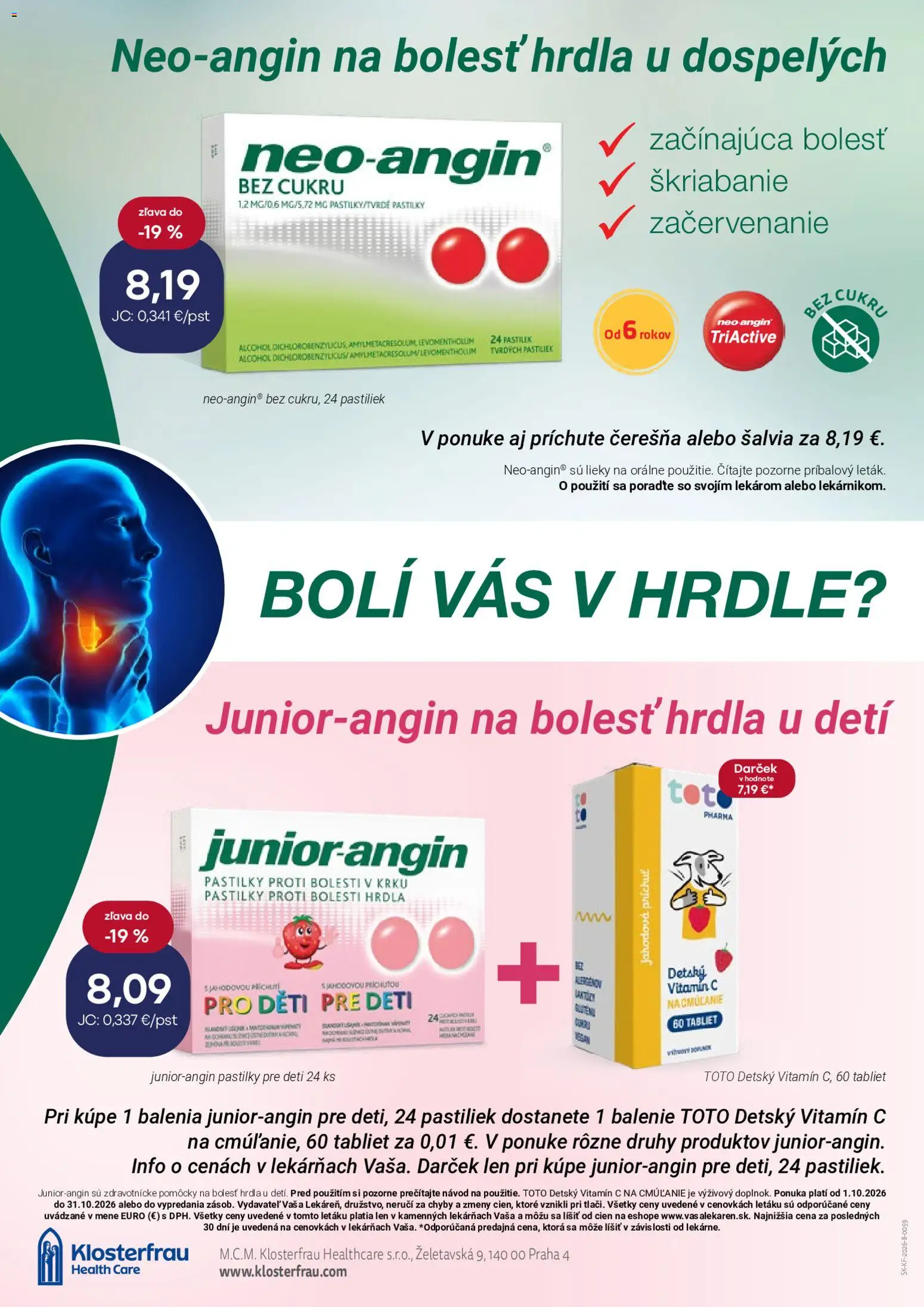 Nové Vaša lekáreň akcie – leták je platný od 01.10.2026 | Strana: 18