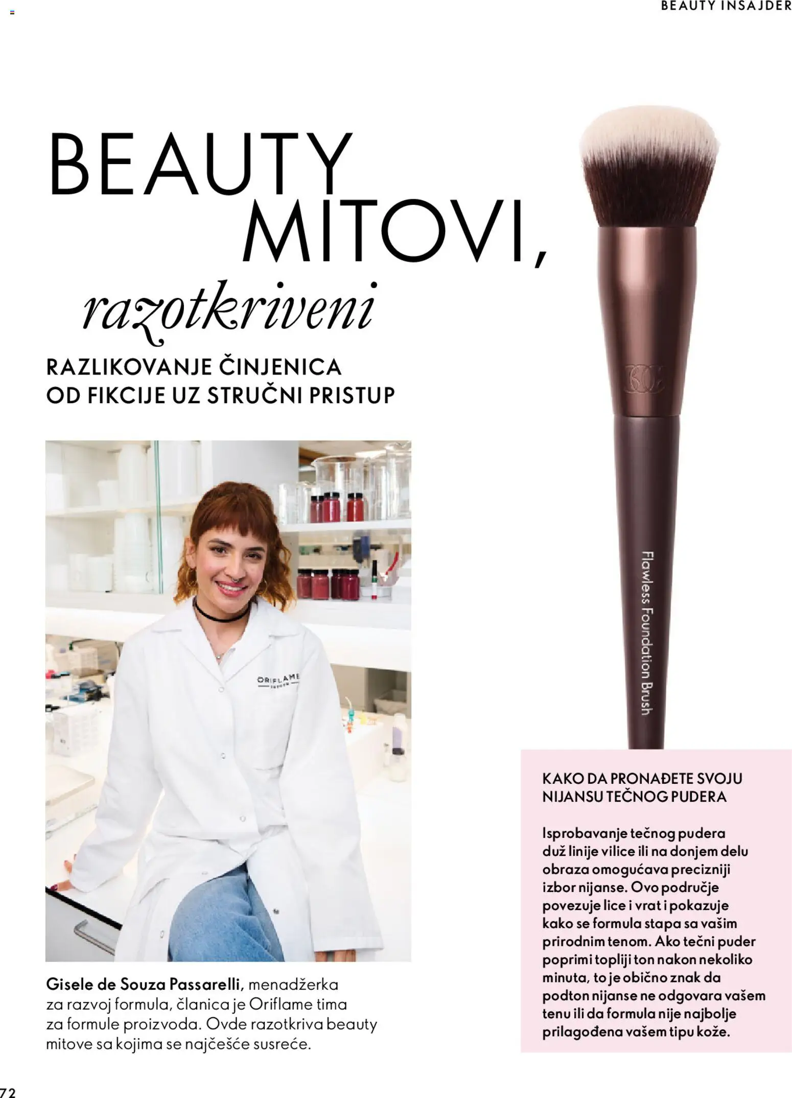 Oriflame katalog - važi od 18.11.2026 | Strana: 72 | Proizvode: Tečni puder, Puder, Vrat
