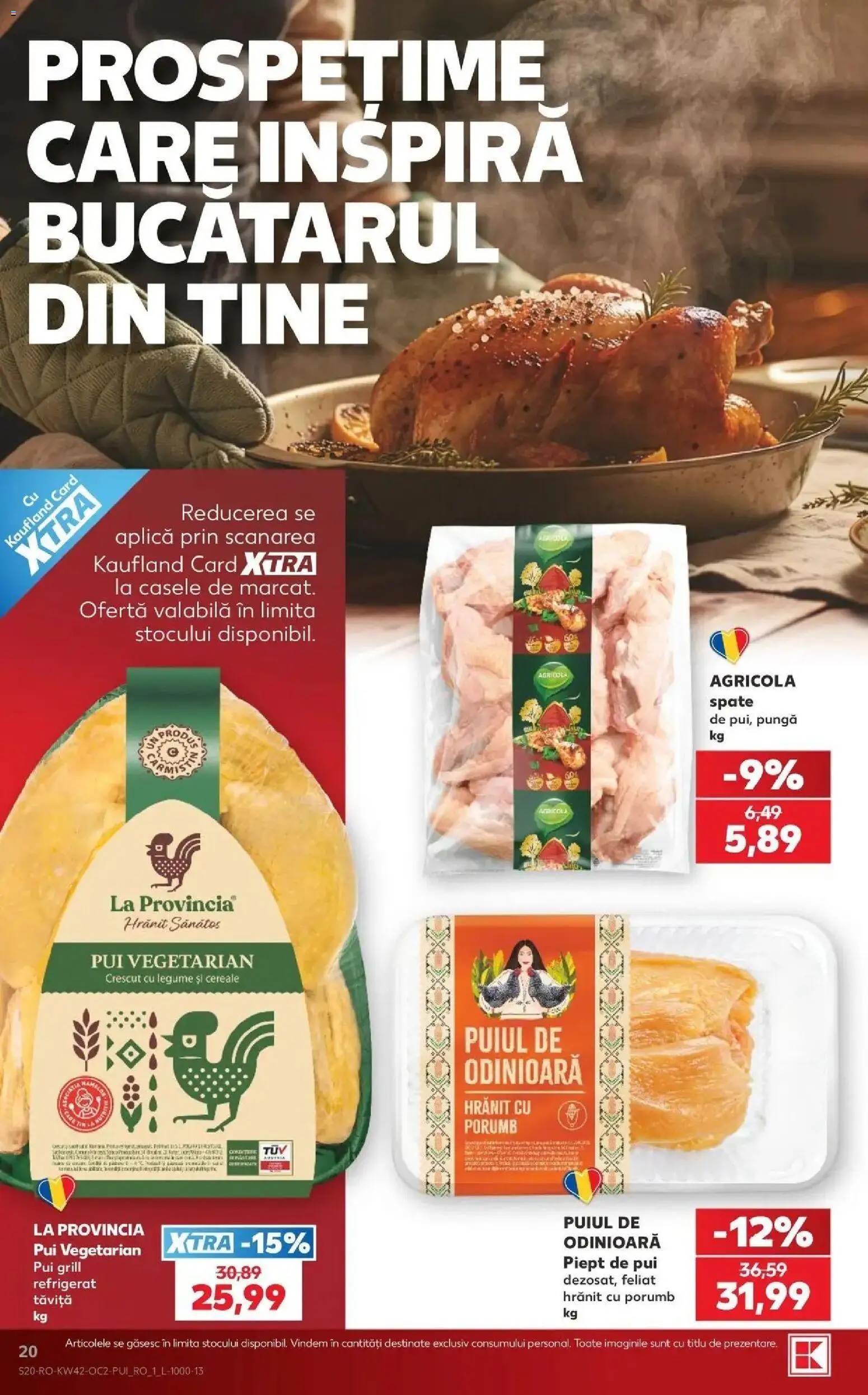 Kaufland Constanța 14.10.2026 - Revista si Oferta | Pagină: 20 | Produse: Pui grill, La provincia, Agricola, Cereale