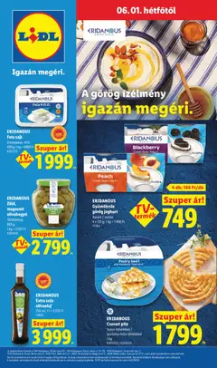 Lidl akciós újság - amely érvényes a következő dátumtól: 28.05.2026 | Oldal: 74 | Termékek: Feta sajt, Szeder, Sajt, Joghurt