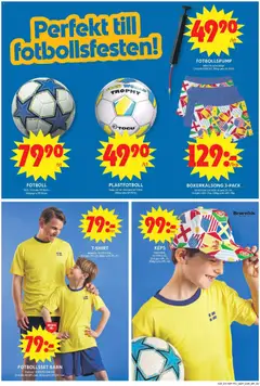 ICA Maxi erbjudanden - Förhandsvisning av reklamblad från butik ICA Maxi aktuell från 08.06.2026 | Sida: 13 | Produkter: Fotboll, T-shirt, Shorts, Set