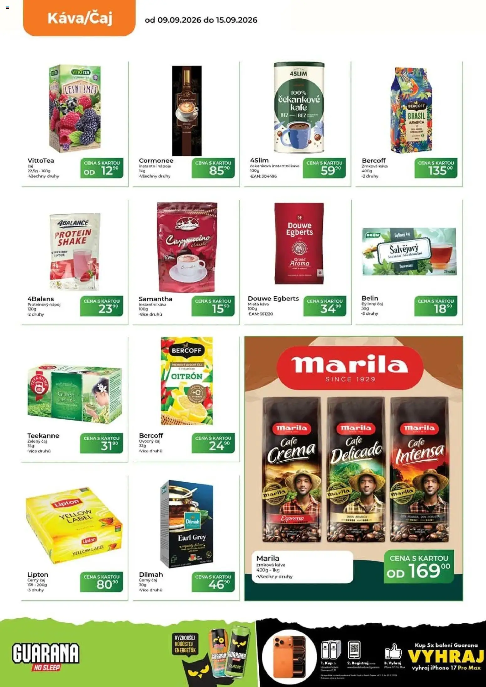 Tamda Foods leták od 16.09.2026 | Strana: 22 | Produkty: Teekanne, Bylinný čaj, Zrnková káva, Instantní nápoje