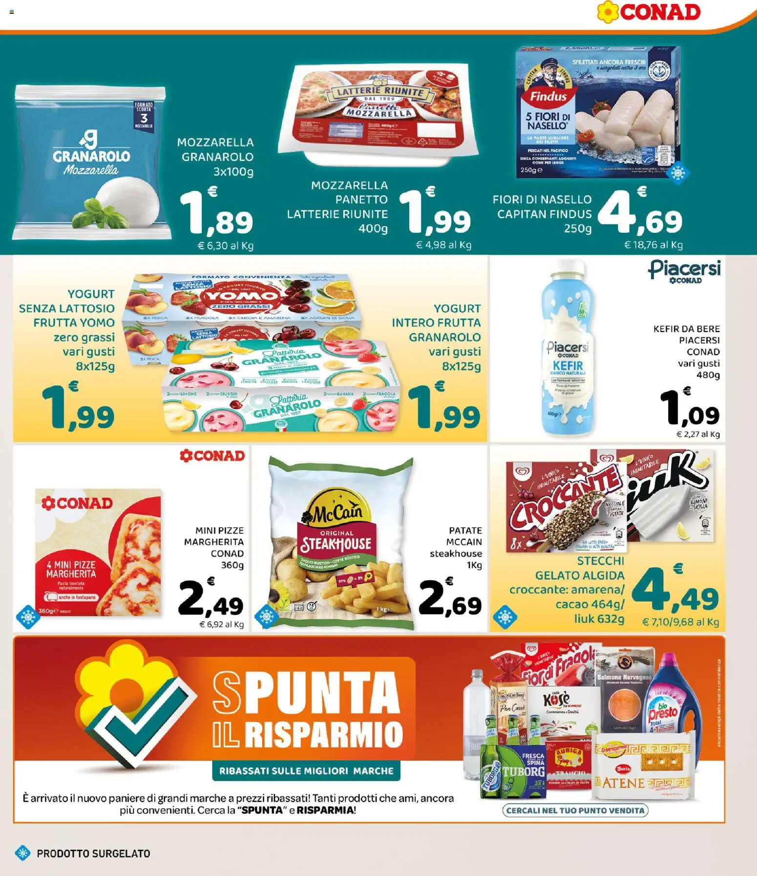 Volantino Conad del 08/07/2026 | Pagina: 3 | Prodotti: Gelato, Pesca, Amarena, Tostapane