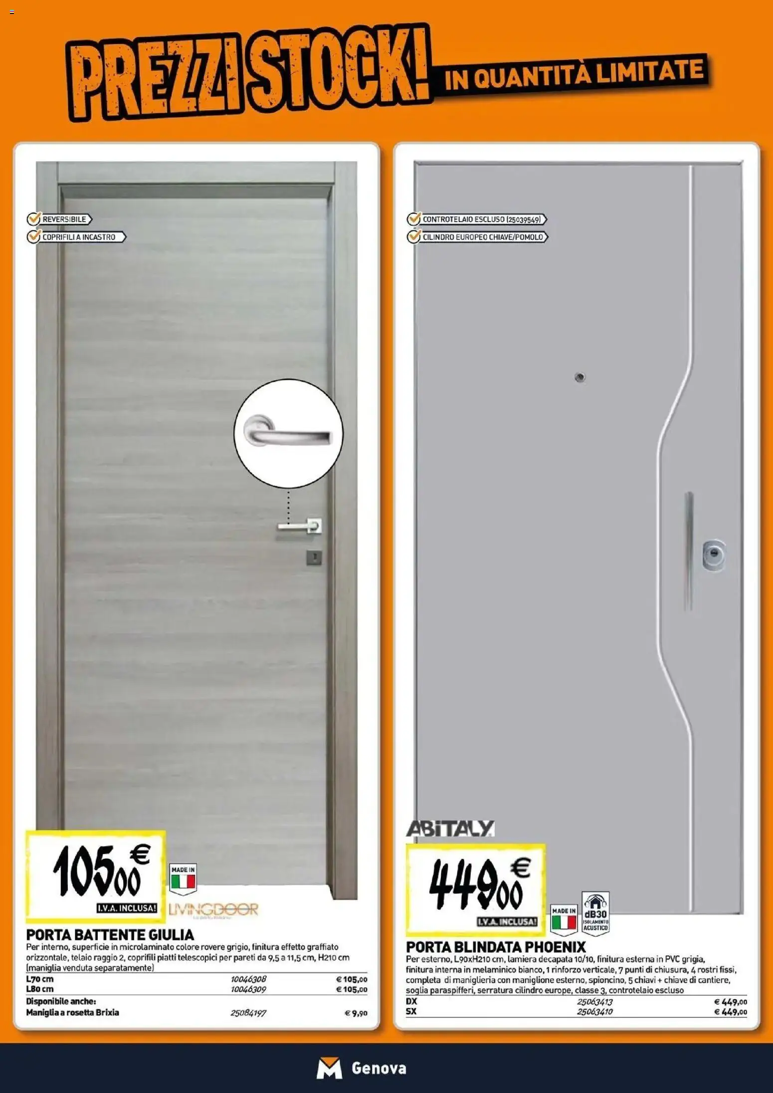 Nuovo TECNOMAT catalogo Genova dal 27/08/2026 > offerte anteprima 🛍️ | Pagina: 10 | Prodotti: Porta, Piatti