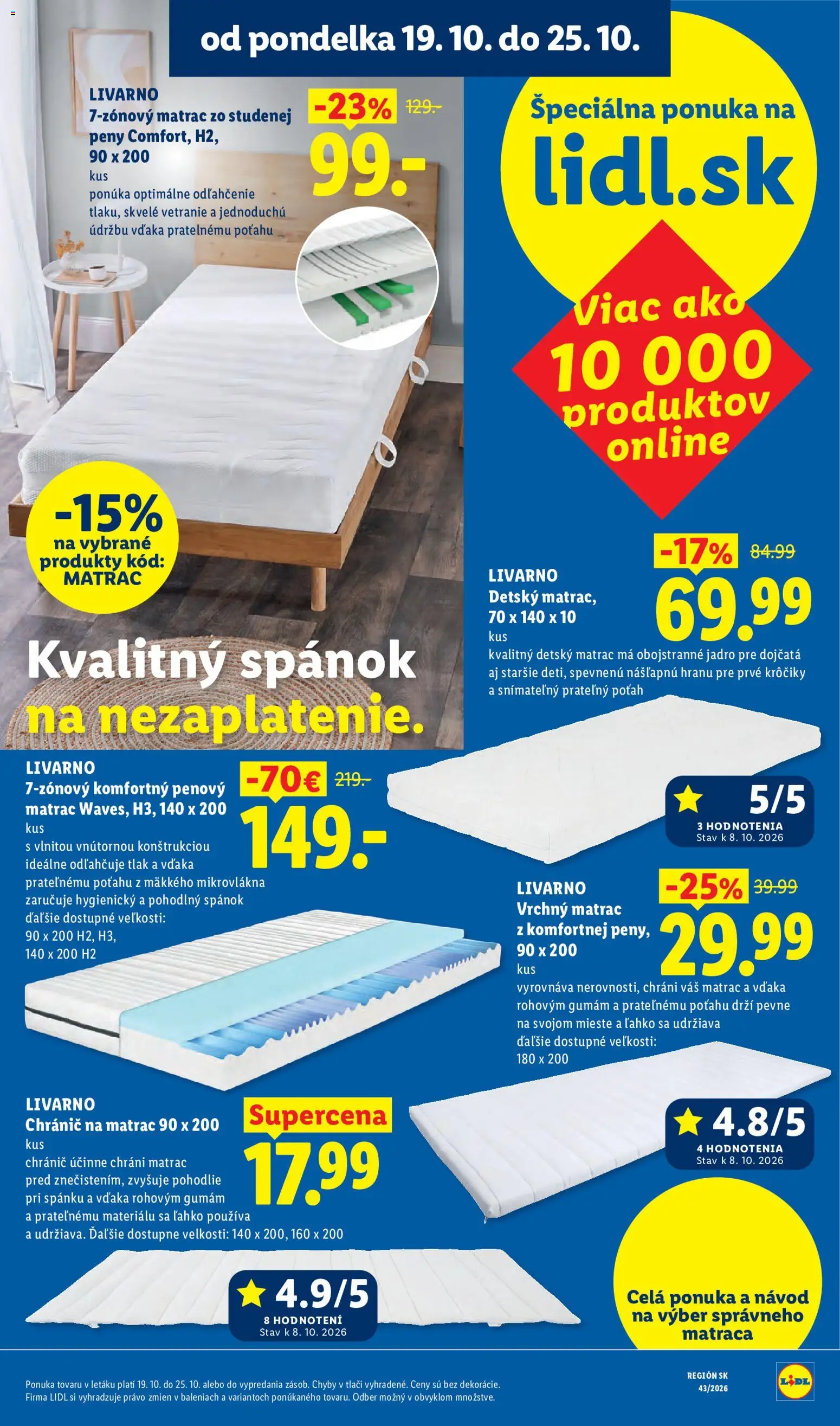 Nové Lidl akcie – leták je platný od 19.10.2026 | Strana: 10