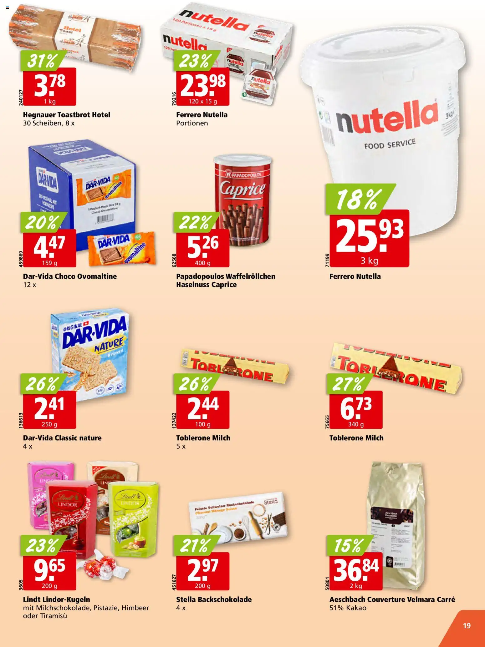 Aligro aktionen Schlieren, Gossau SG, Frauenfeld, Rapperswil-Jona, Sargans, Bern – gültig ab 11.05.2026 | Seite: 19 | Produkte: Toastbrot, Spabad, Milch