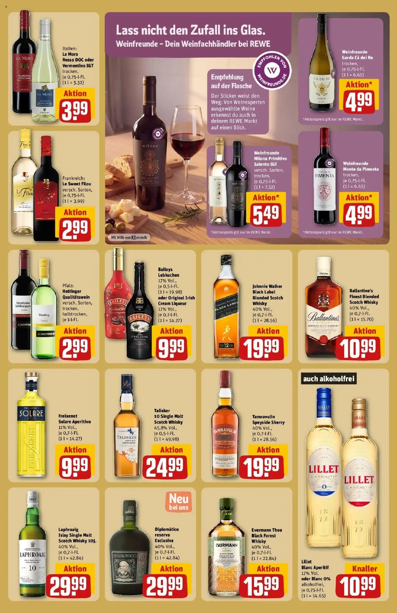 REWE Prospekt ab 12.10.2026 zum Blättern » Angebote | Seite: 17 | Produkte: Whisky, Freixenet, Lillet, Johnnie walker