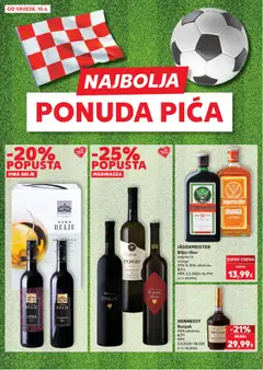 JÄGERMEISTER, Biljni liker original ili orange 33% ili 35% alkohola 0,7L - Pregled kataloga iz trgovine Kaufland, vrijedi od 10.06.2026 | Stranica: 10
