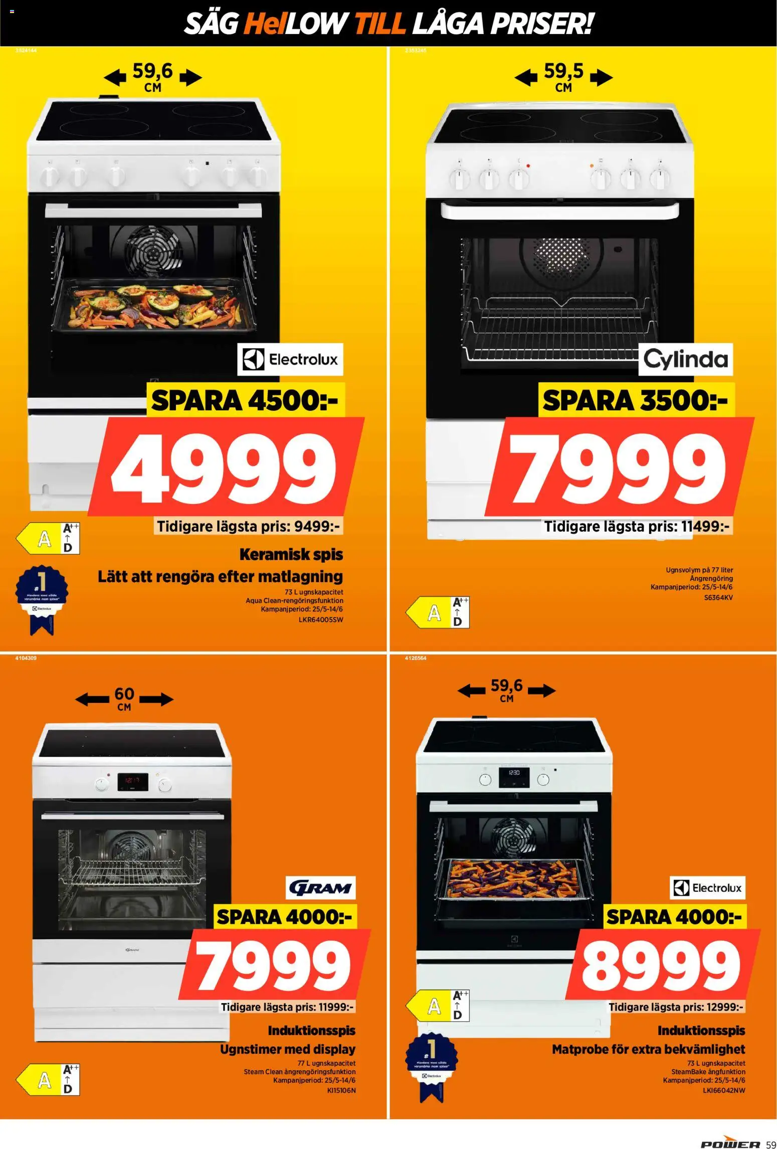 Power reklamblad aktuell från 08.06.2026 | Sida: 59 | Produkter: Såg, Spis