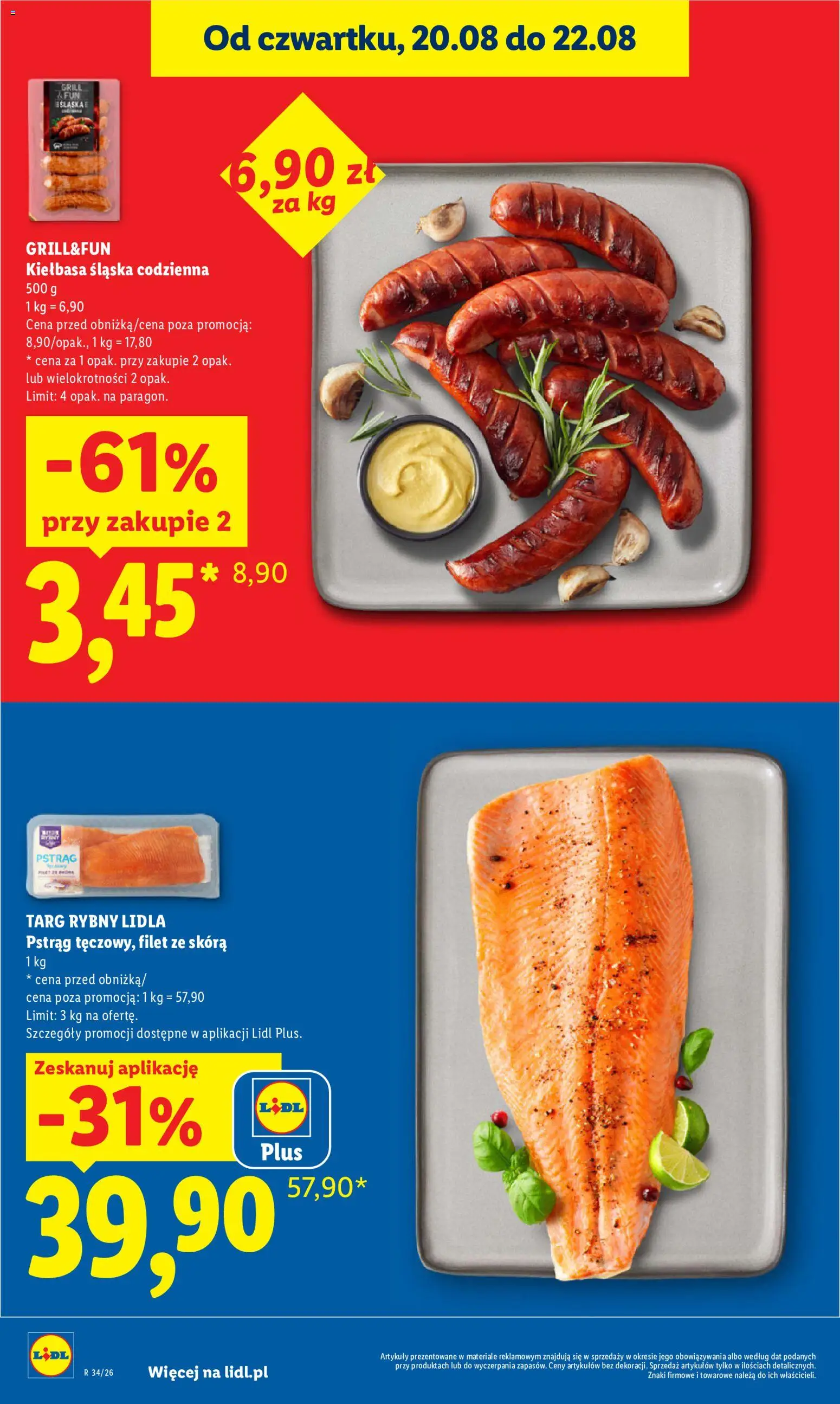 Lidl Polsko leták od 20.08.2026 | Strana: 12 | Produkty: Filet