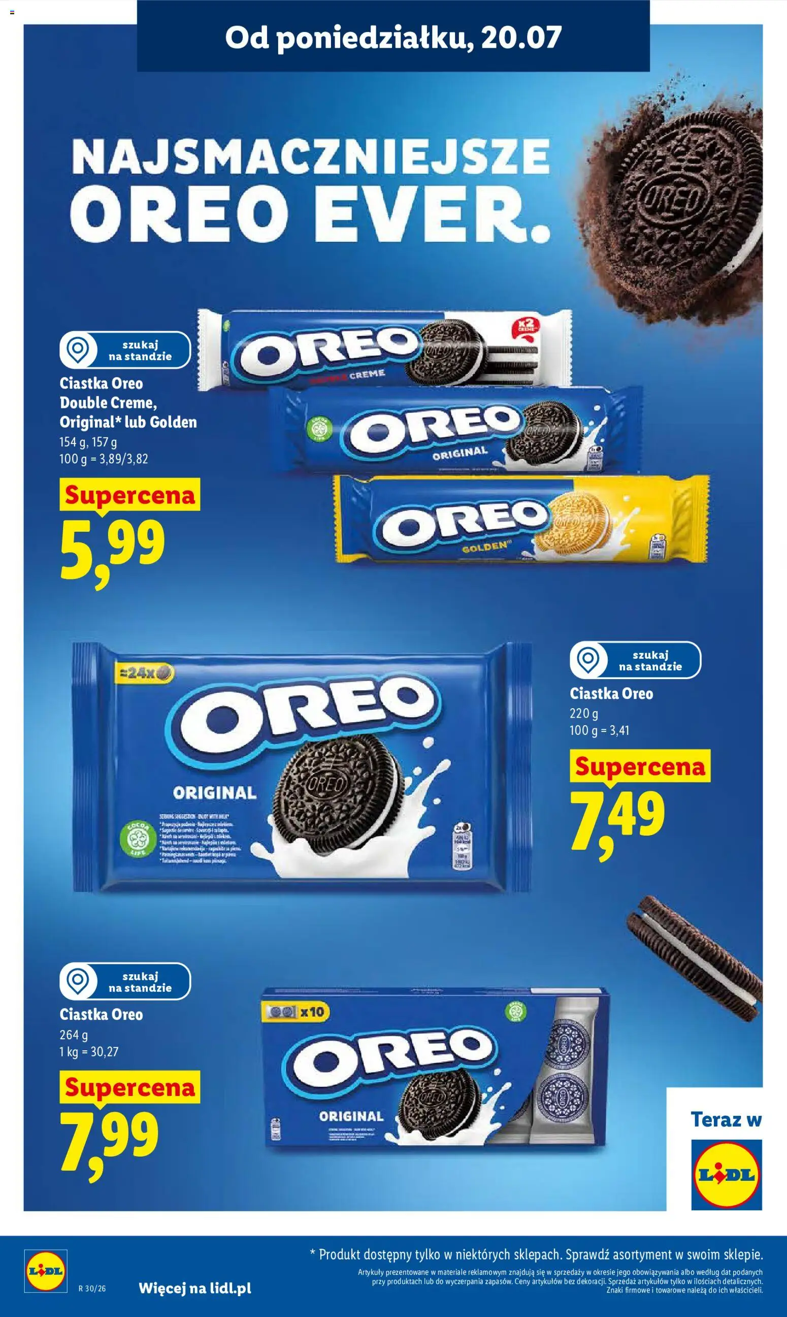 Lidl gazetka od 20.07.2026 | Strona: 86 | Produkty: Oreo, Ciastka Oreo, Ciastka