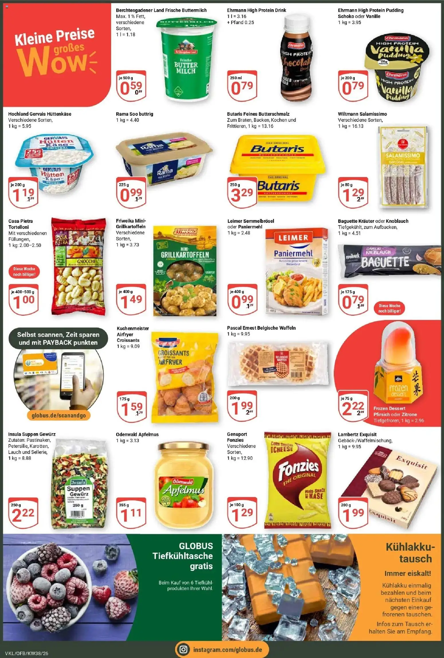 Globus Prospekt Völklingen (ab 14.09.2026) » Angebote online | Seite: 3 | Produkte: Gnocchi, Butter, Pudding, Lauch