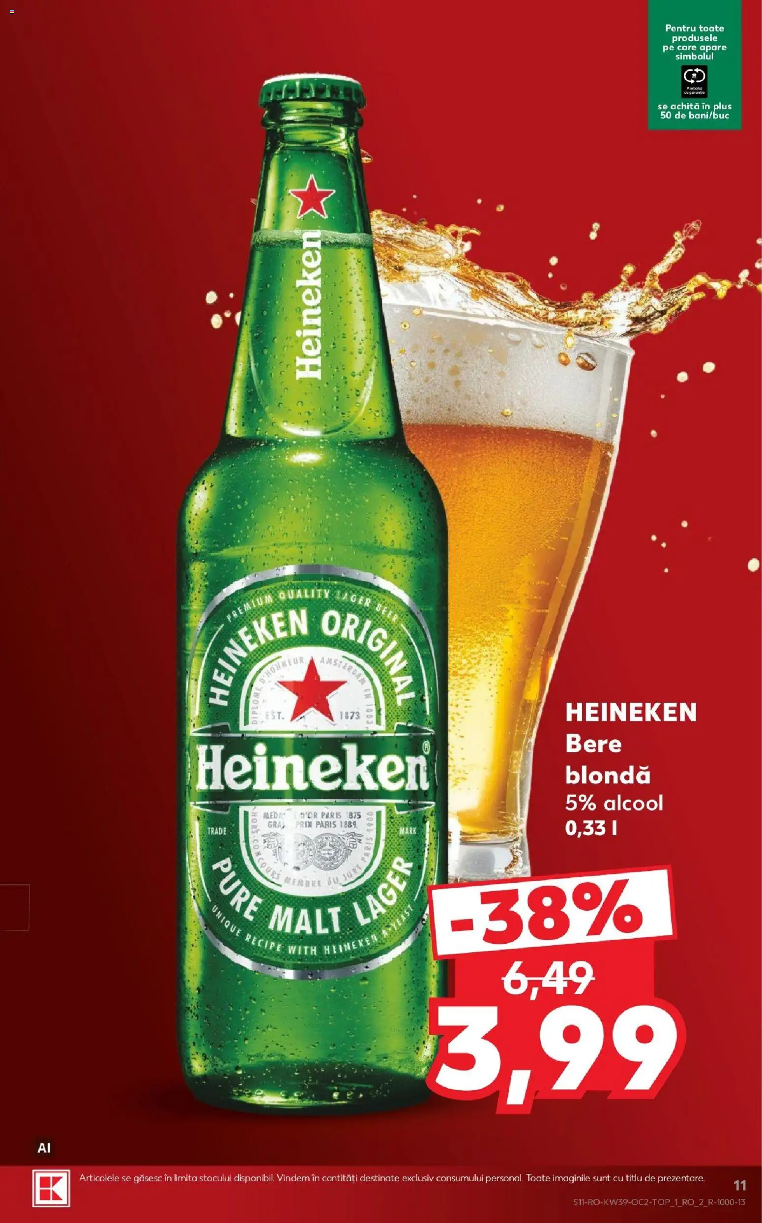 Noul catalog Kaufland – valabil de la 23.09.2026 | Pagină: 11 | Produse: Bere, Plus
