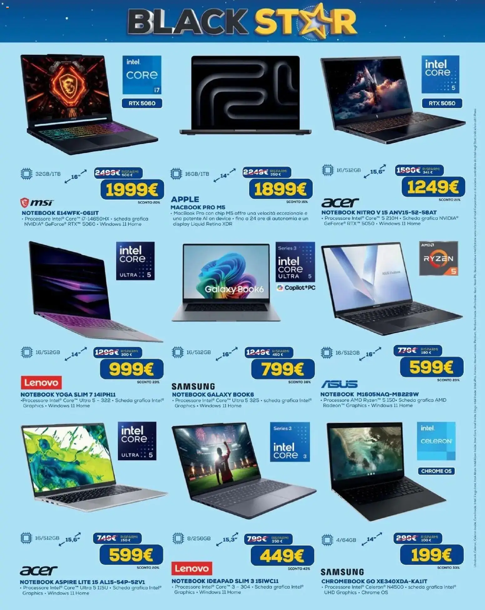 Nuovo Euronics volantino Venaria Reale dal 24/09/2026 > offerte anteprima 🛍️ | Pagina: 8 | Prodotti: Notebook, Macbook, Samsung