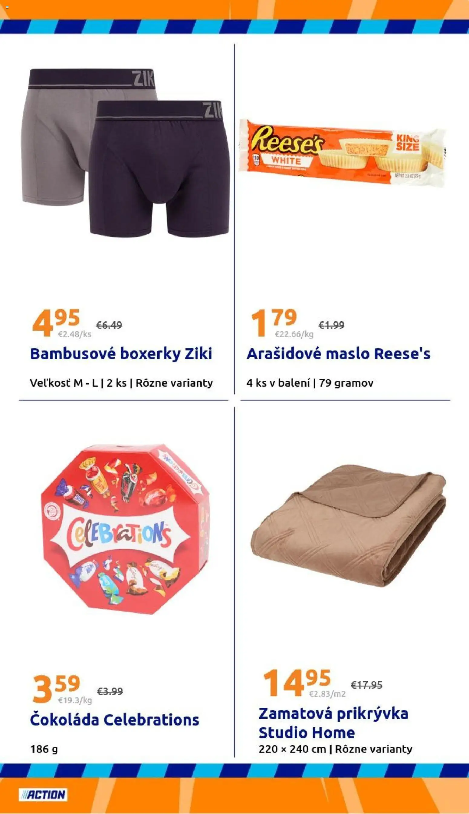 Nové Action akcie – leták je platný od 02.09.2026 | Strana: 25 | Produkty: Maslo, Prikrývka, Arašidové maslo, Čokoláda