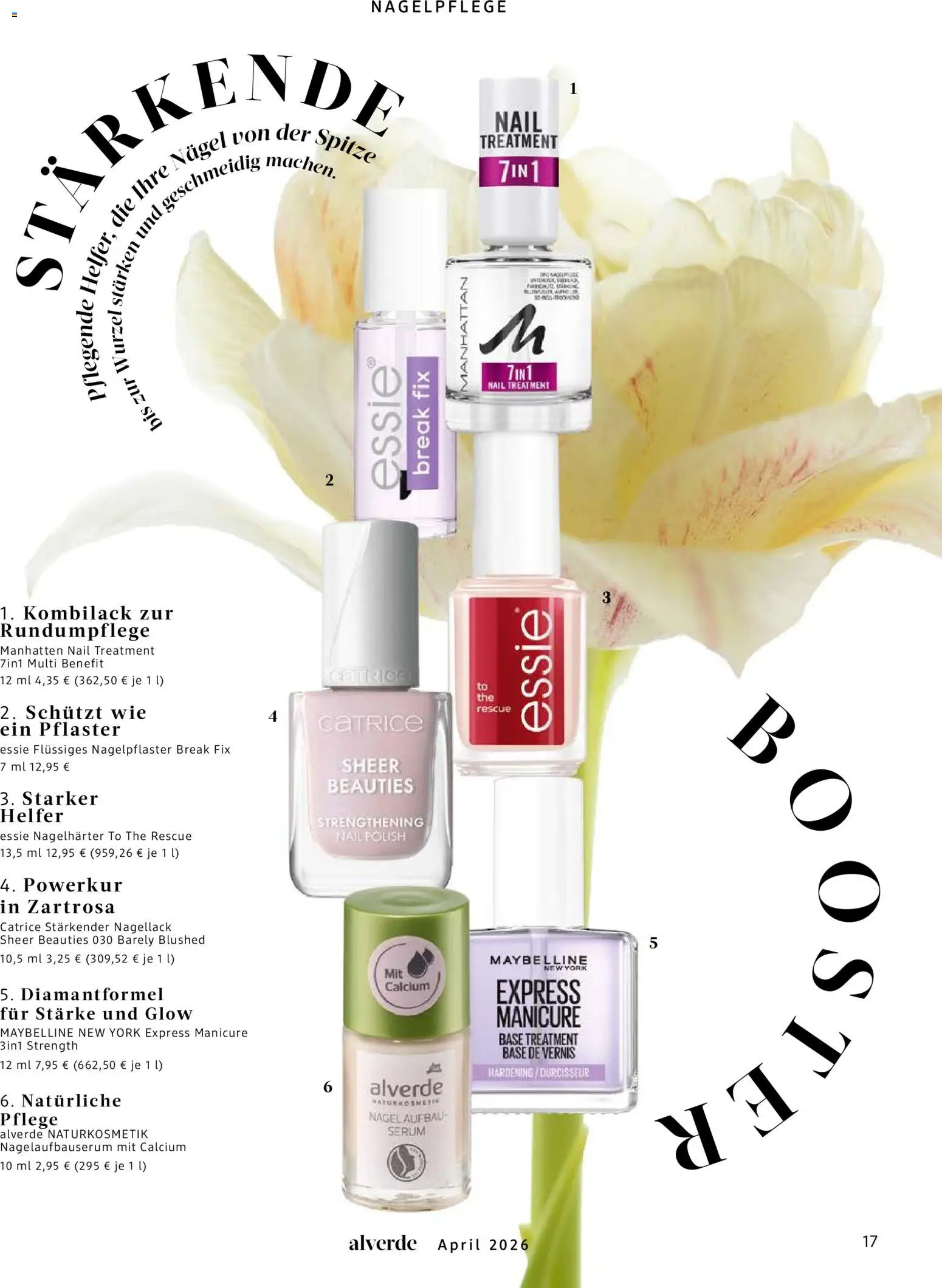 dm drogerie Prospekt 	 – gültig ab 01.04.2026 | Seite: 17 | Produkte: Nagellack, Serum, Nagelhärter