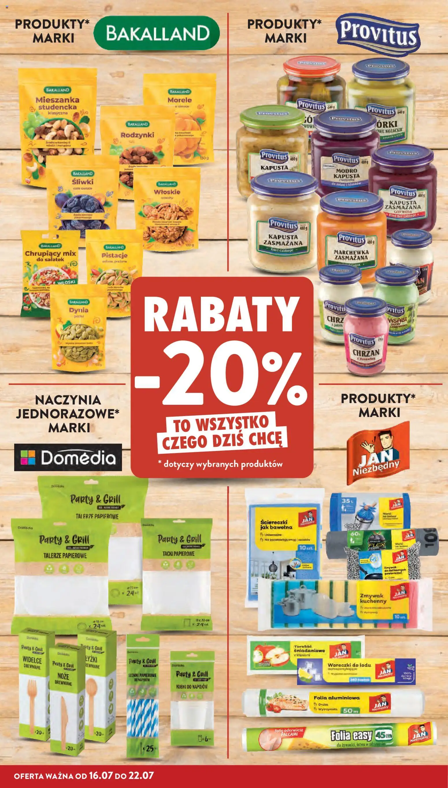 Intermarche gazetka od 16.07.2026 | Strona: 20 | Produkty: Kapusta, Grill, Rodzynki, Owoce