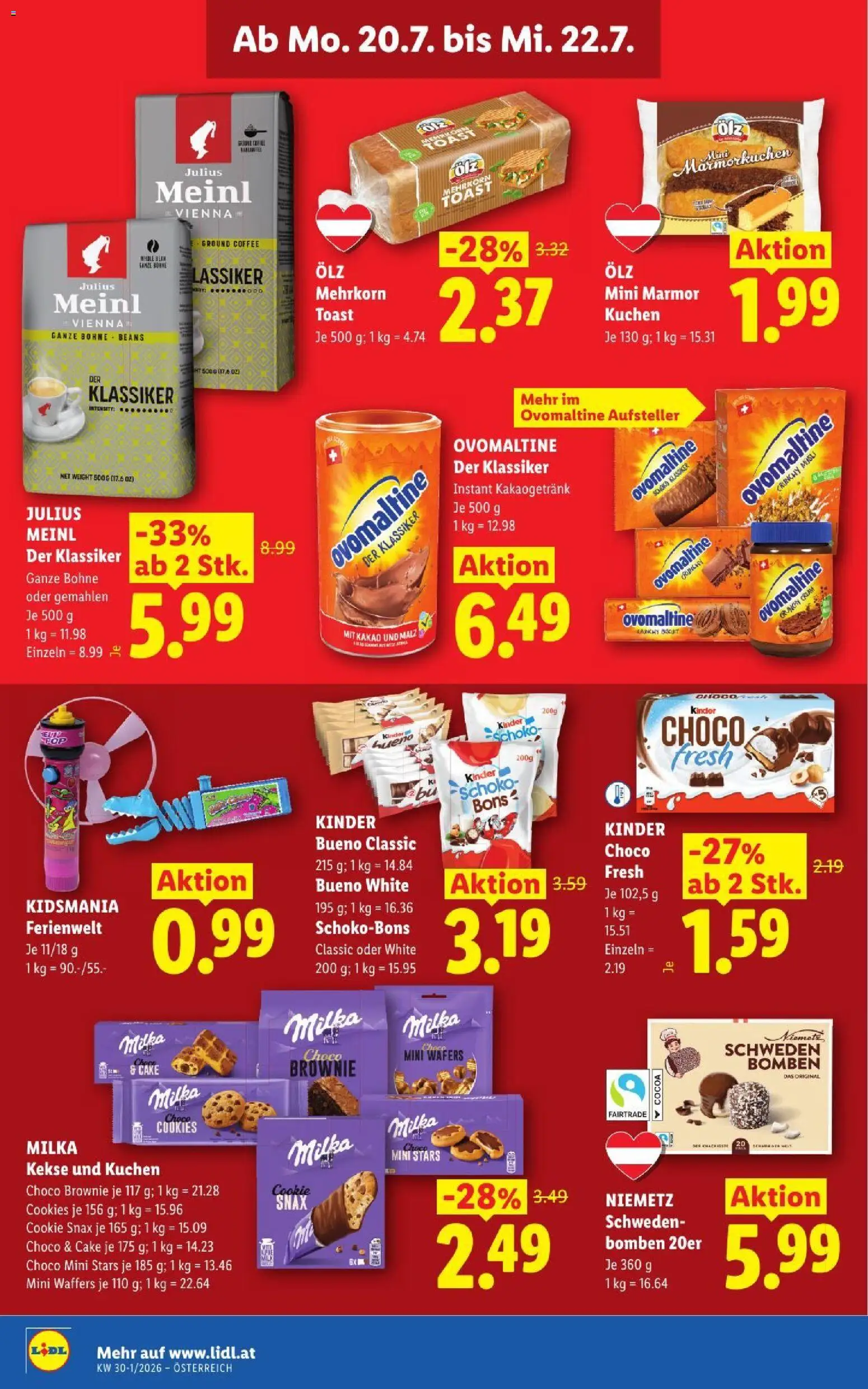 Lidl - Flugblatt gültig ab 16.07.2026 | Seite: 43 | Produkte: Kekse, Bohne