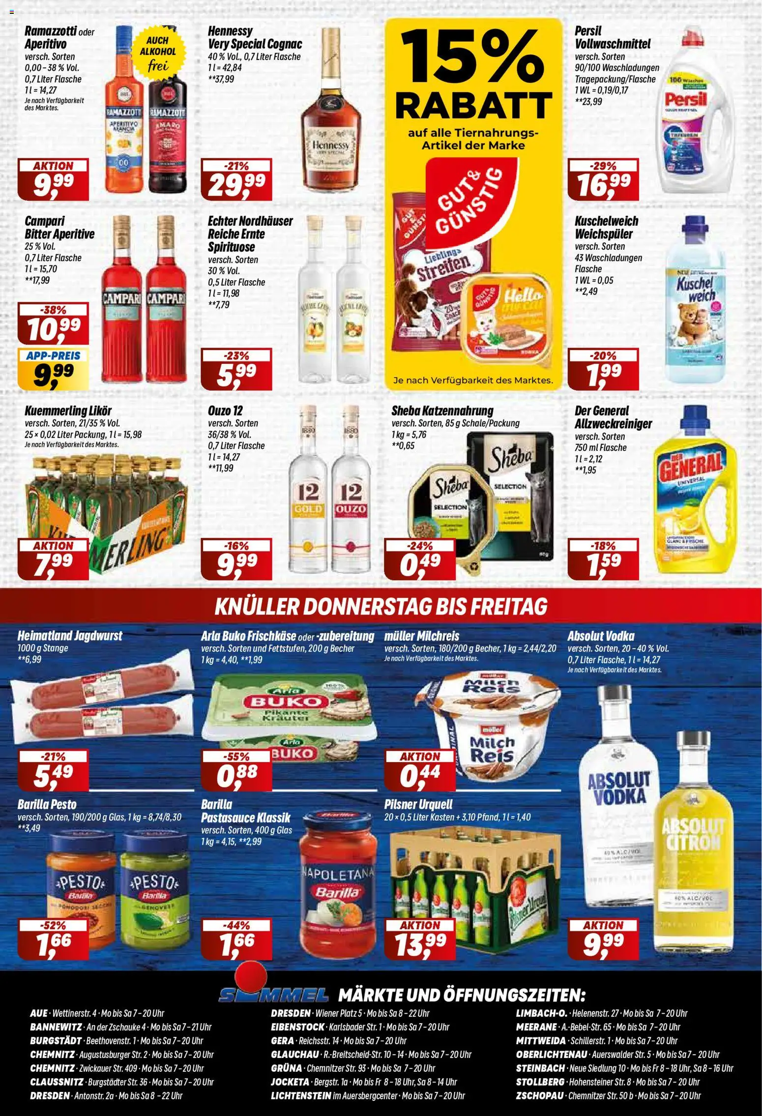 Simmel Prospekt – gültig ab 28.09.2026 | Seite: 8 | Produkte: Milch, Campari, Hennessy, Alkohol