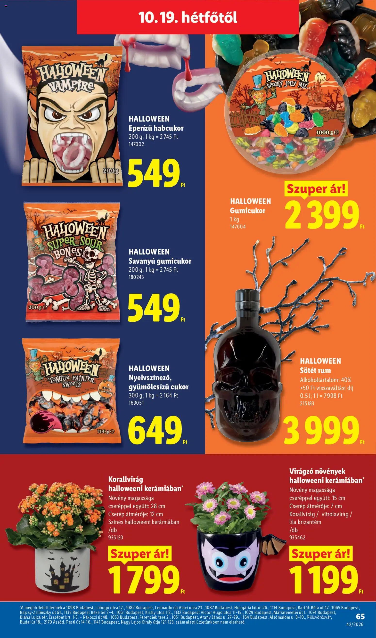 Lidl akciós ujság - amely érvényes a következő dátumtól: 2026.10.15. | Oldal: 65
