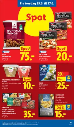 Lidl - Tilbudsavis gyldig fra 21.06.2026 | Side: 37 | Produkter: Pizza, Fløde, Salatost, Pesto