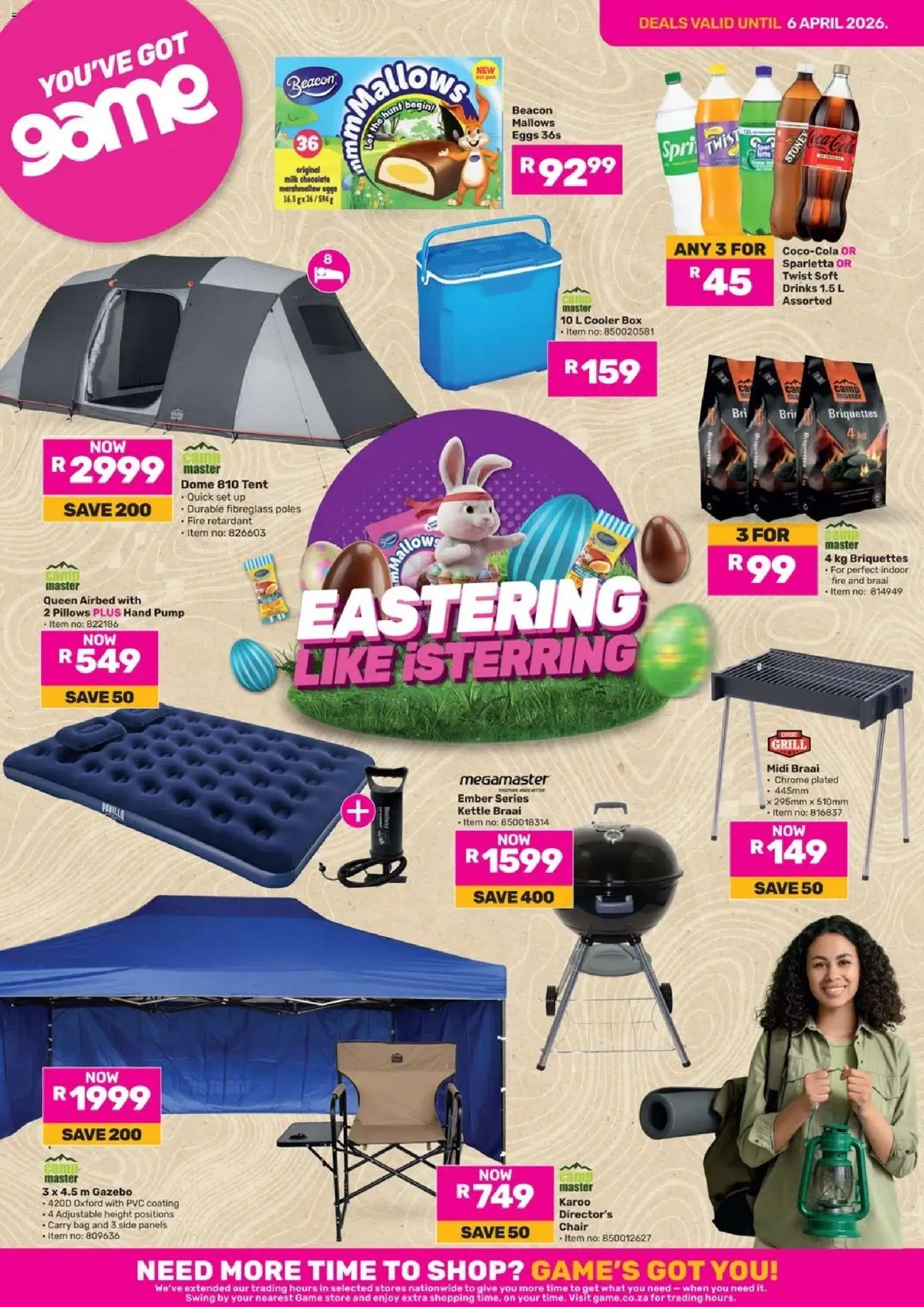 Game - Eastering Like Isterring valid from 05/03/2026 | Page: 1 | Products: Chair, Game, Grill, Kettle