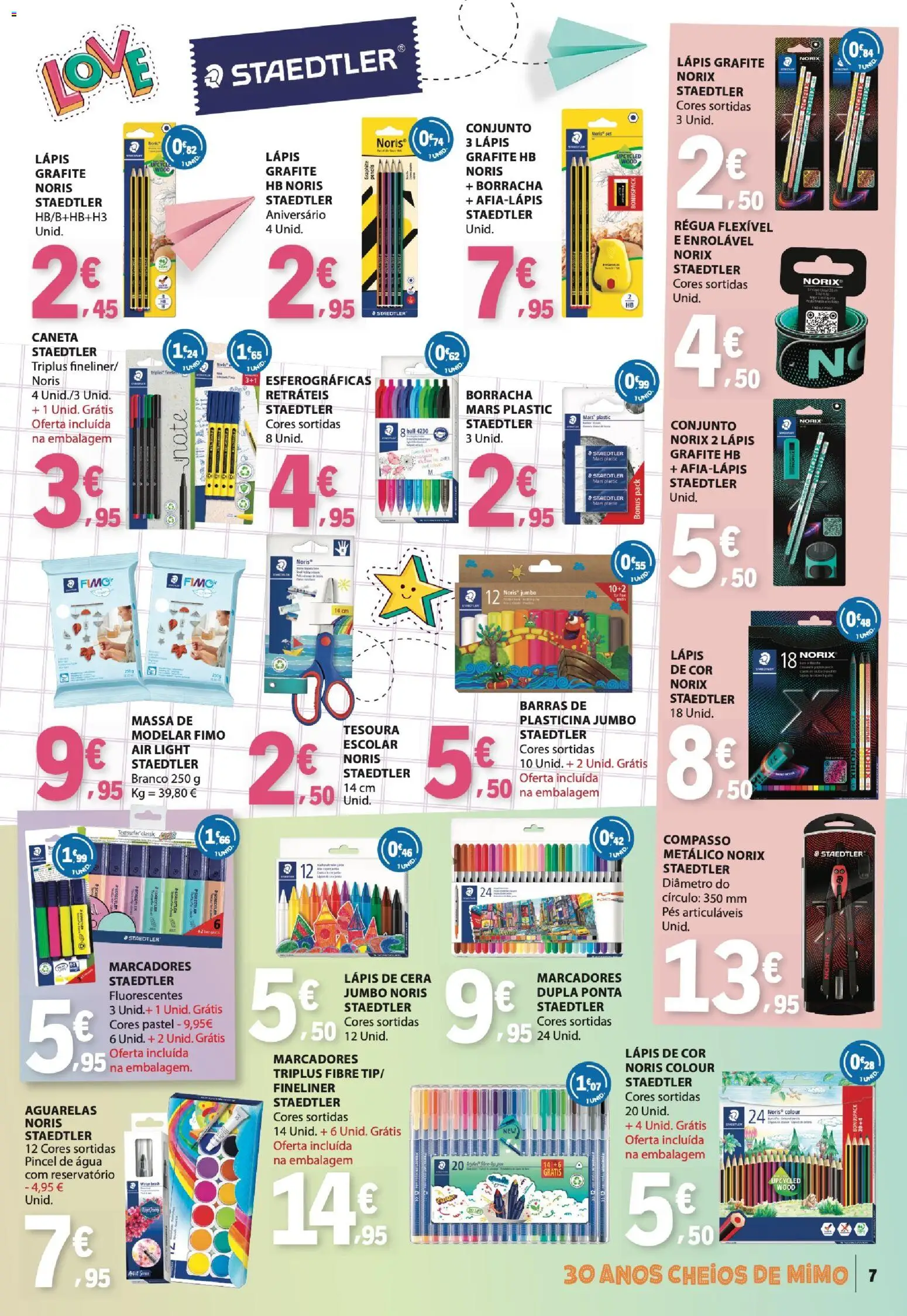 E.Leclerc - Folheto Regresso Às Aulas 2 │ válido de 25/08/2026 | Página: 7 | Produtos: Agua, Pincel, Cera, Massa