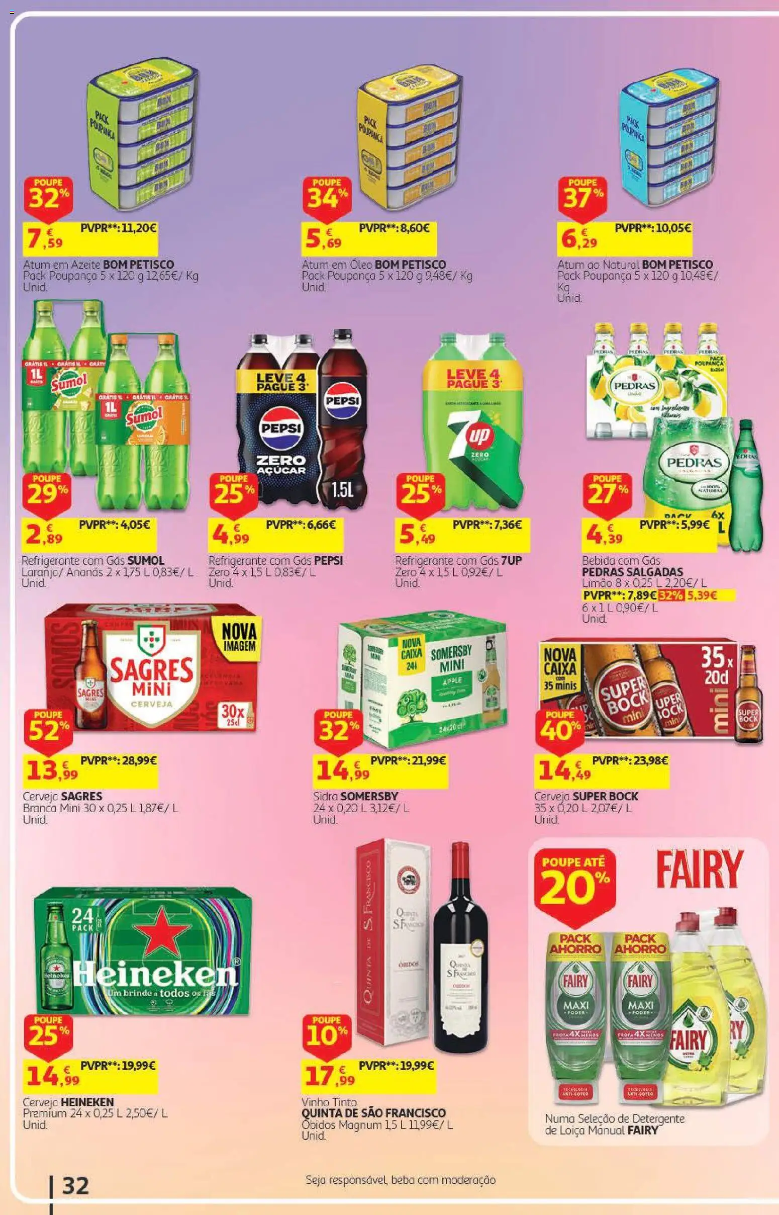 Auchan - Folheto Escolar  Têxtil Criança │ válido de 04/09/2026 | Página: 32 | Produtos: Azeite, Super bock, Caixa, Cerveja