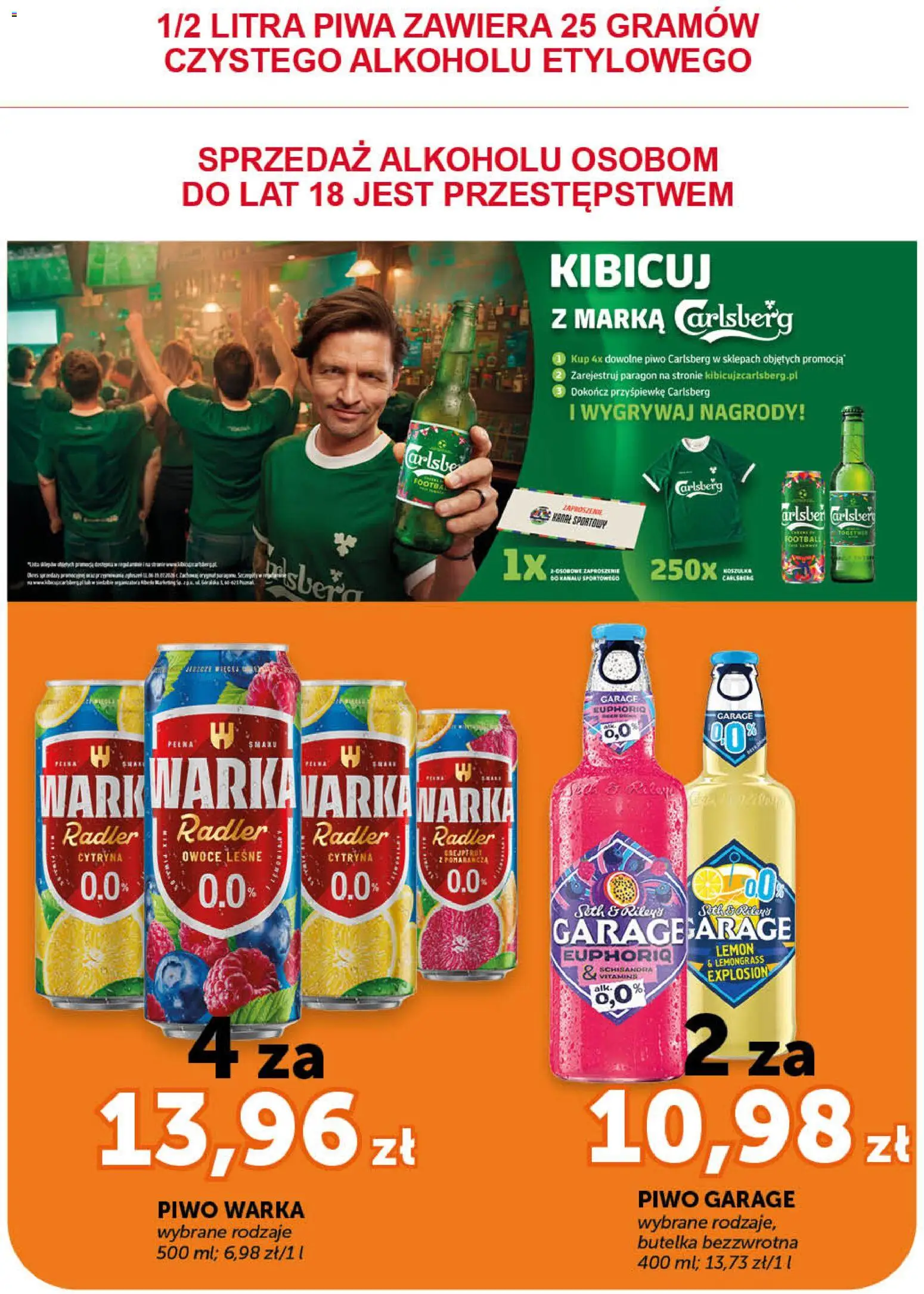 Groszek gazetka - Minimarket od 02.07.2026 | Strona: 17 | Produkty: Cytryna, Piwo Carlsberg, Piwo, Owoce