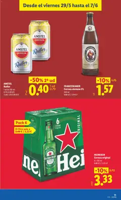 Vista previa Lidl folleto válido desde el 29.05.2026 | Página: 11 | Productos: Cerveza, Ροζ πιπέρι, Σπανάκι