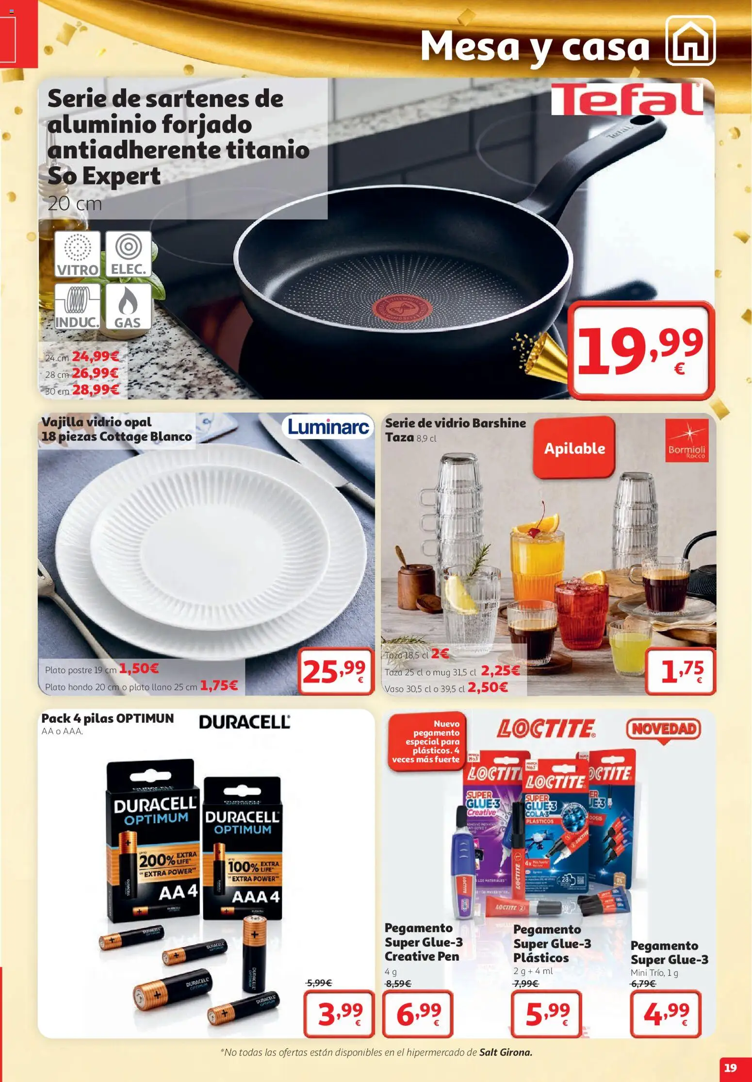 Alcampo SST Grandes Marcas │ válido desde el 22/10/2026 | Página: 19 | Productos: Postre, Vajilla, Mesa