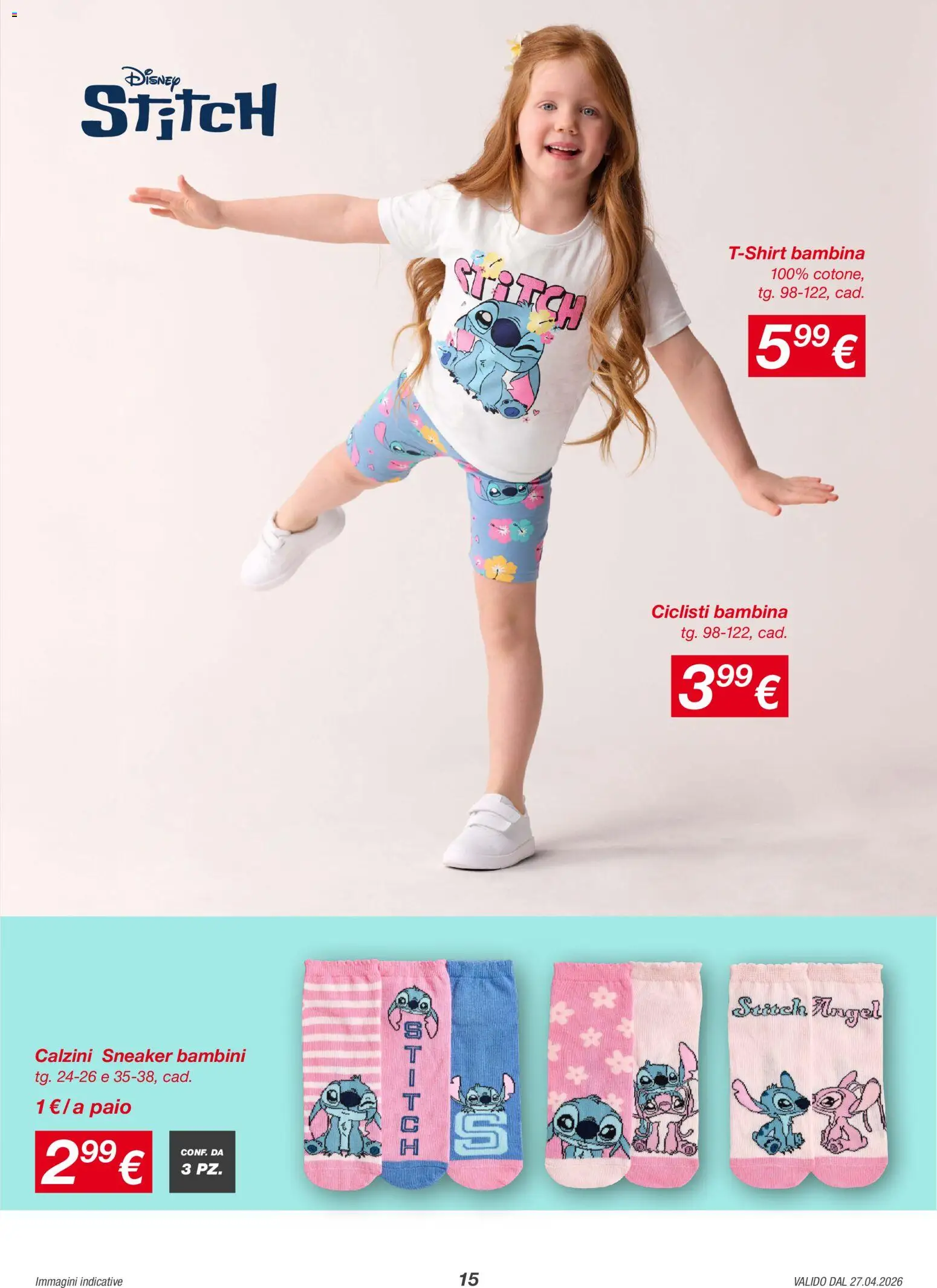 Volantino KiK del 27.04.2026 | Pagina: 15 | Prodotti: Calzini