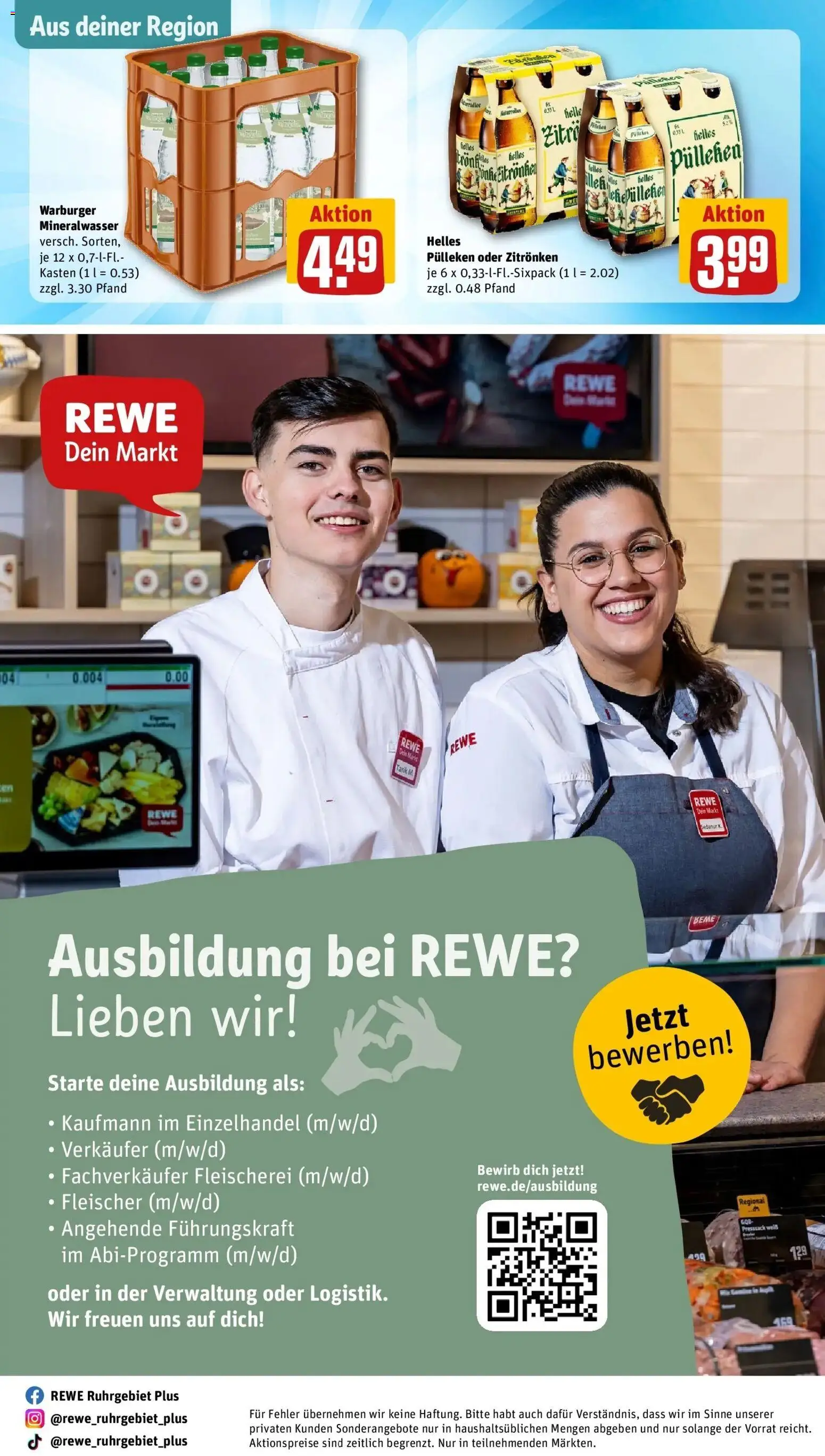 REWE Prospekt ab 26.10.2026 zum Blättern » Angebote | Seite: 36 | Produkte: Mineralwasser