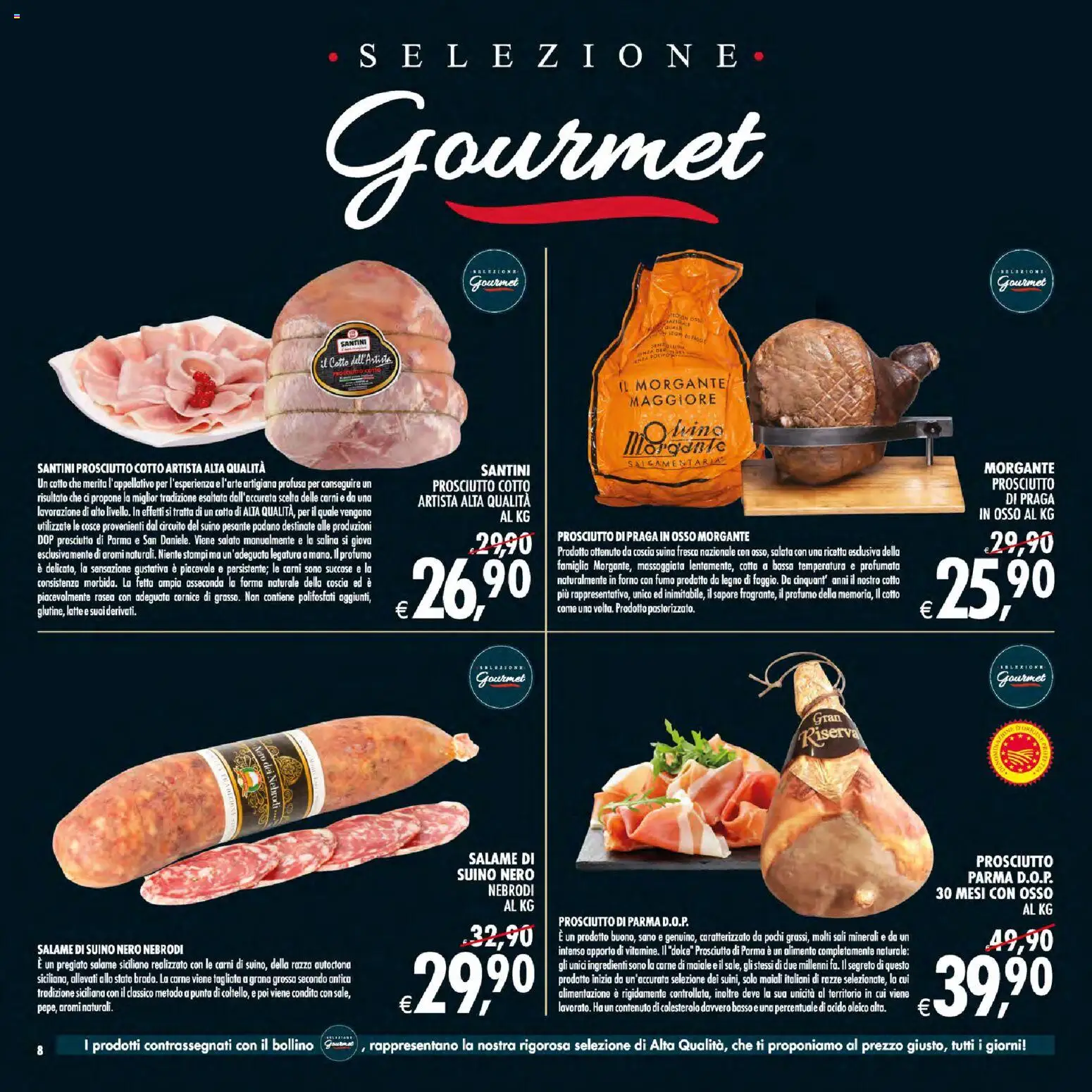 Volantino Decò del 01/09/2026 | Pagina: 8 | Prodotti: Prosciutto Cotto, Maiale, Prosciutto, Forno