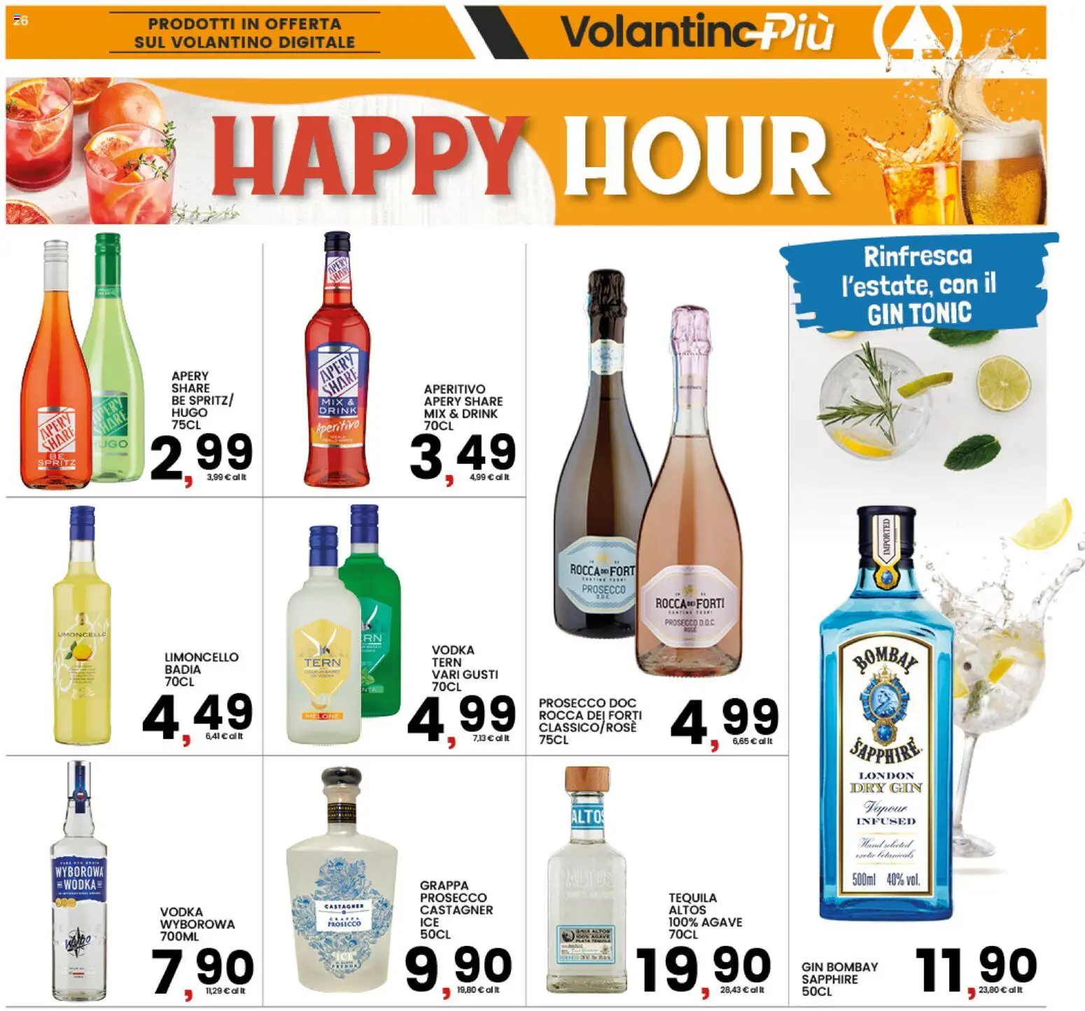 Volantino Interspar del 20/07/2026 | Pagina: 26 | Prodotti: Vodka, Prosecco, Limoncello, Aperitivo
