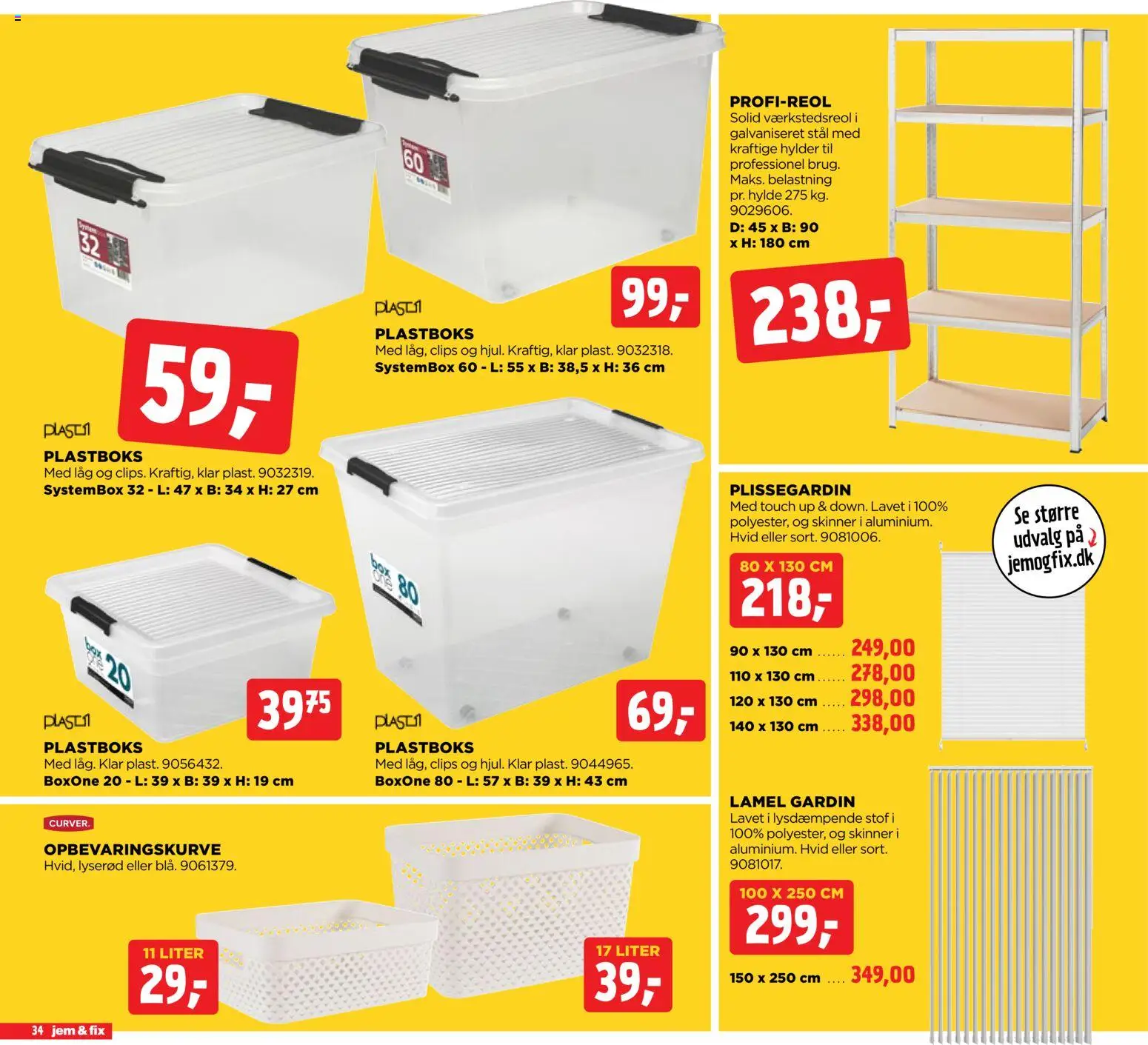 Jem & fix tilbudsavis – gyldig fra 31.05.2026 | Side: 35 | Produkter: Hylde, Stof, Plisségardin