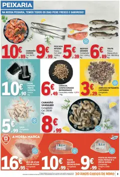 Pré-visualização E.Leclerc folheto válido de 21.05.2026 | Página: 3 | Produtos: Atum, Camarão, Salmão, Truta