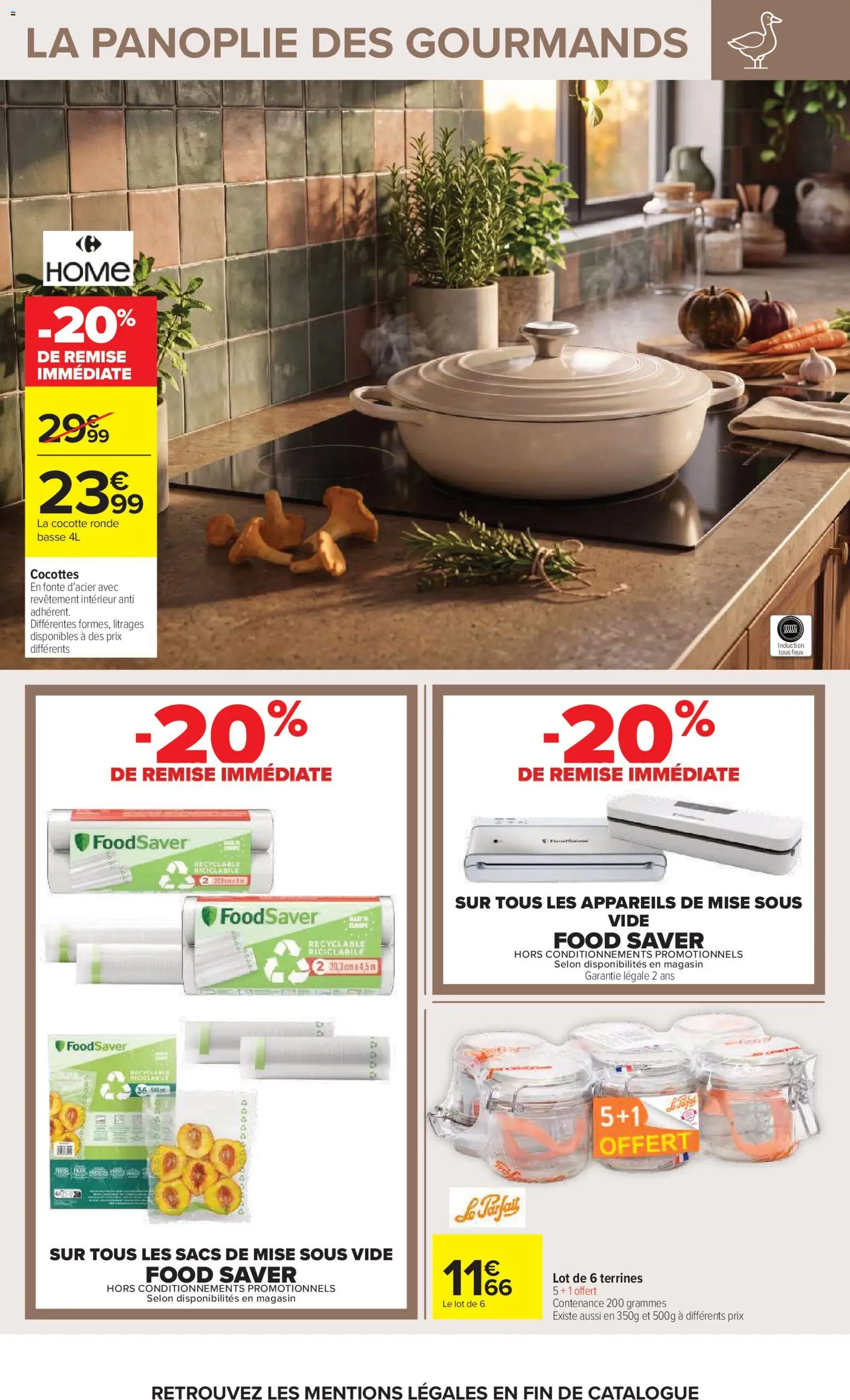 {H1} | Page: 46 | Produits: Casserole, Sacs de mise sous vide