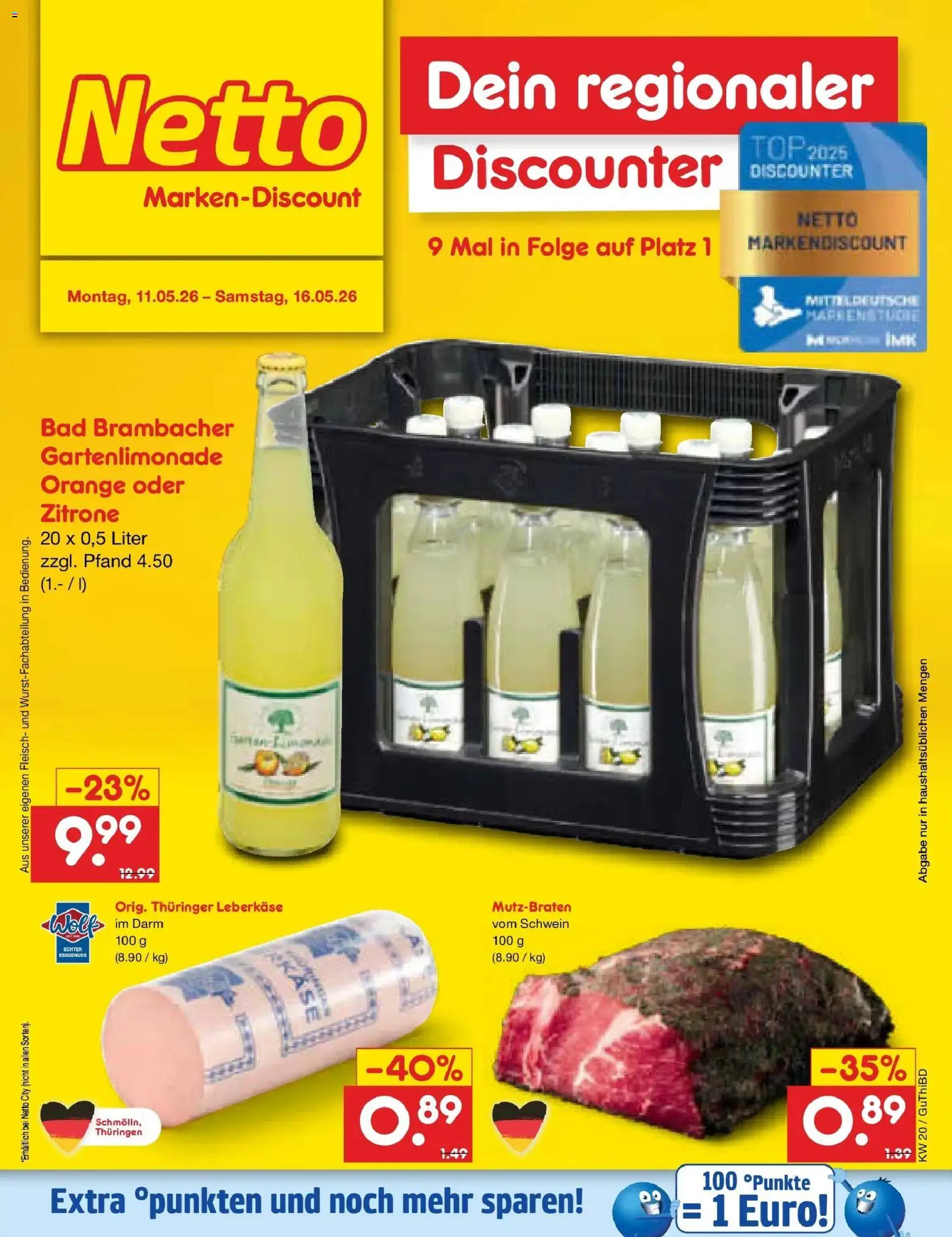 Netto Marken-Discount Prospekt Augustusburg	 – gültig ab 10.05.2026 | Seite: 46 | Produkte: Bad, Zitrone, Fleisch, Leberkase