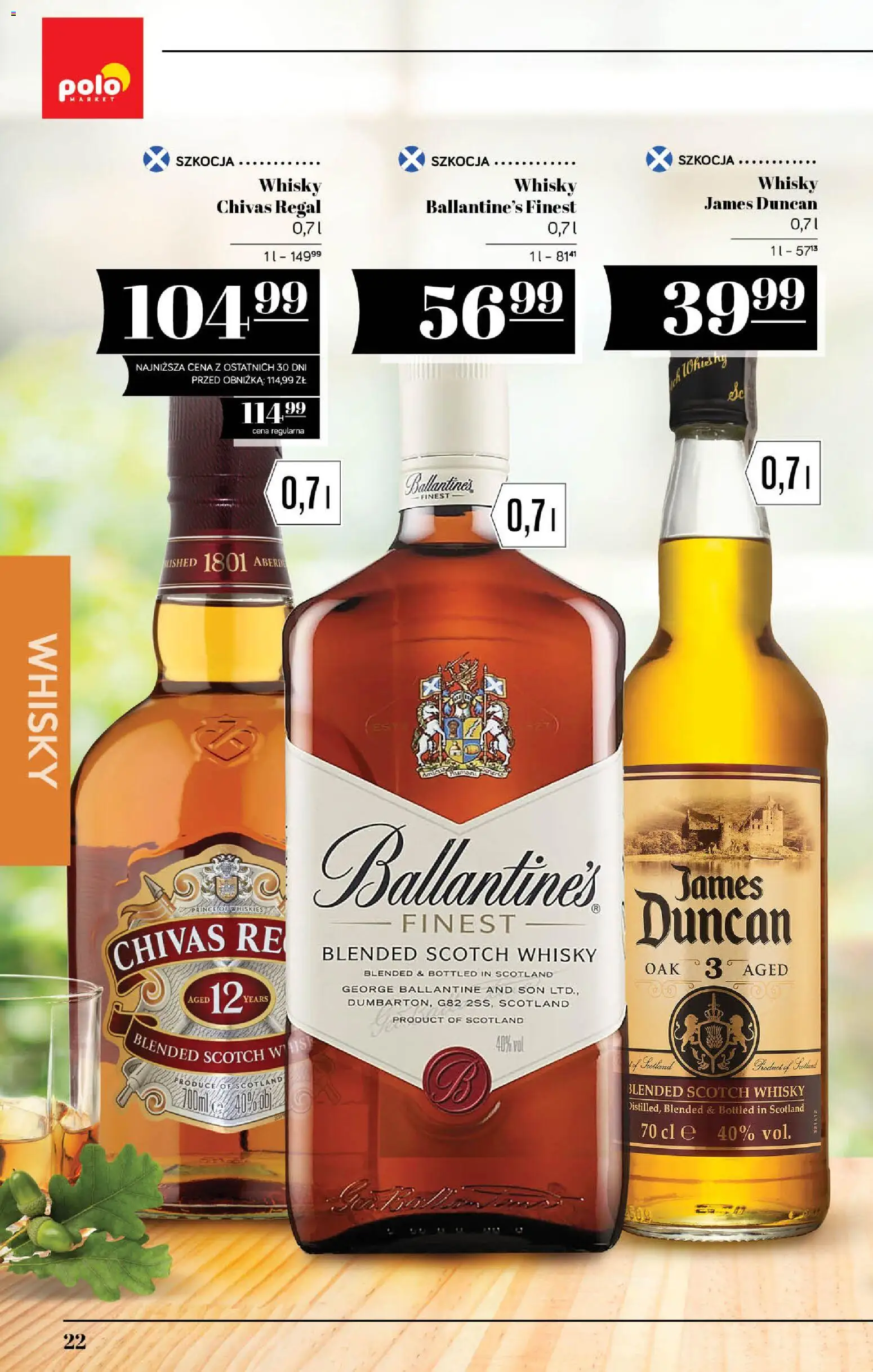 POLOmarket katalog - Alkoholi od 10.09.2026 | Strona: 22 | Produkty: Whisky Chivas Regal, Scotch whisky, Regał, Whisky