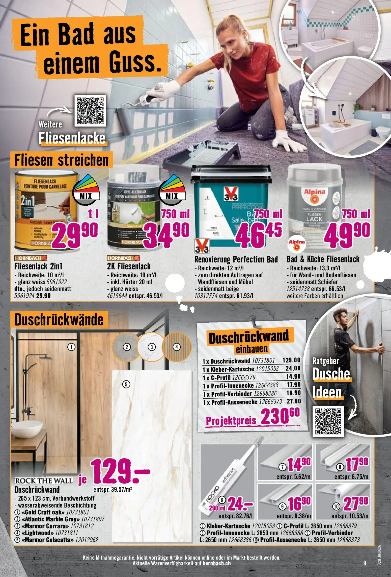Hornbach aktionen – gültig ab 15.09.2026 | Seite: 9 | Produkte: Rock, Bad, Dusche