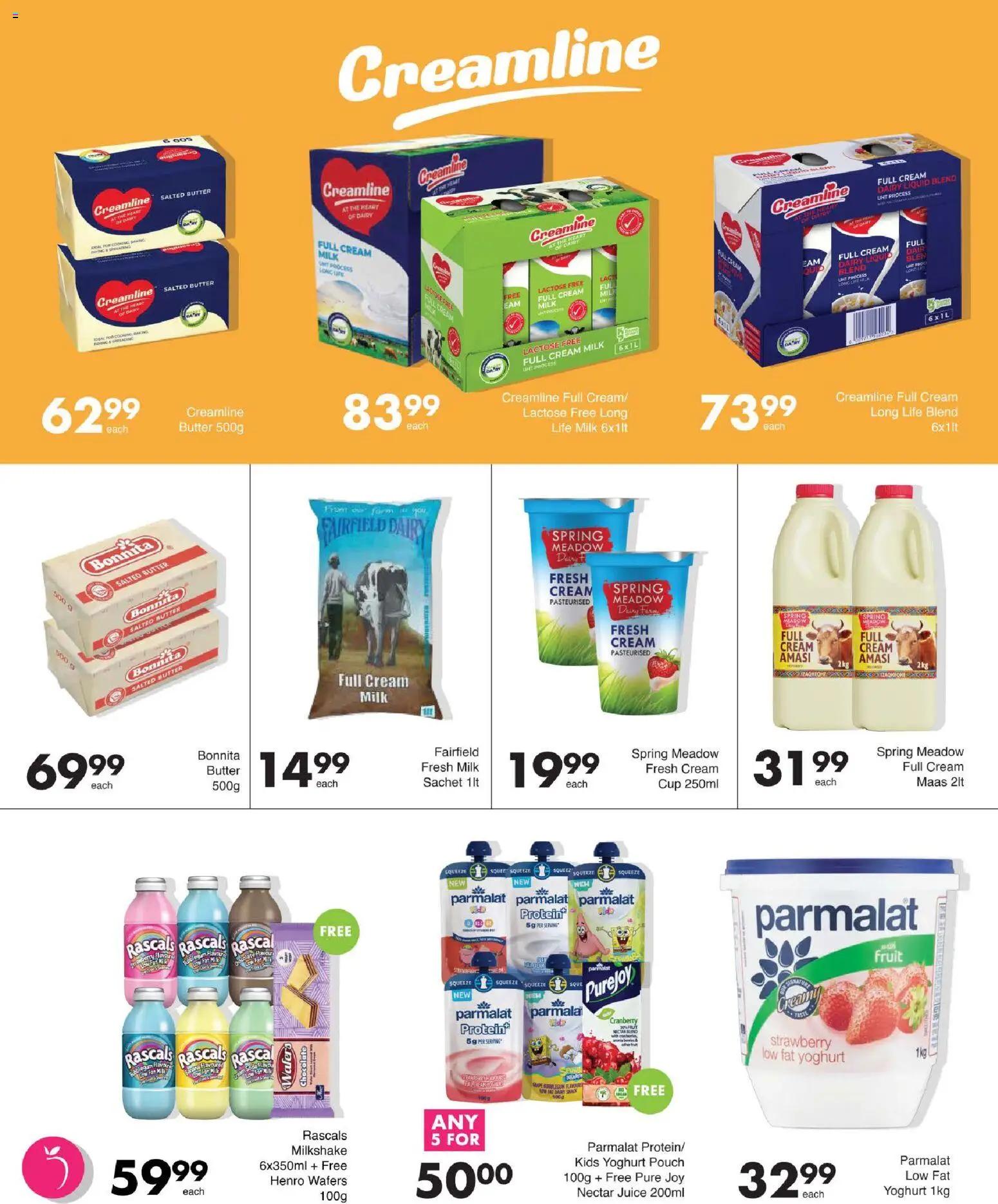 New Save catalogue – valid from 13/08/2026 | Page: 3 | Products: Meadow, Milk, Butter, Fruit