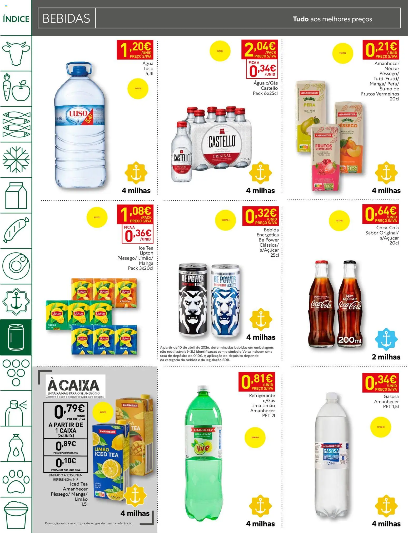 Recheio folheto │ válido de 20/10/2026 | Página: 24 | Produtos: Refrigerante, Manga, Bebidas, Sumo