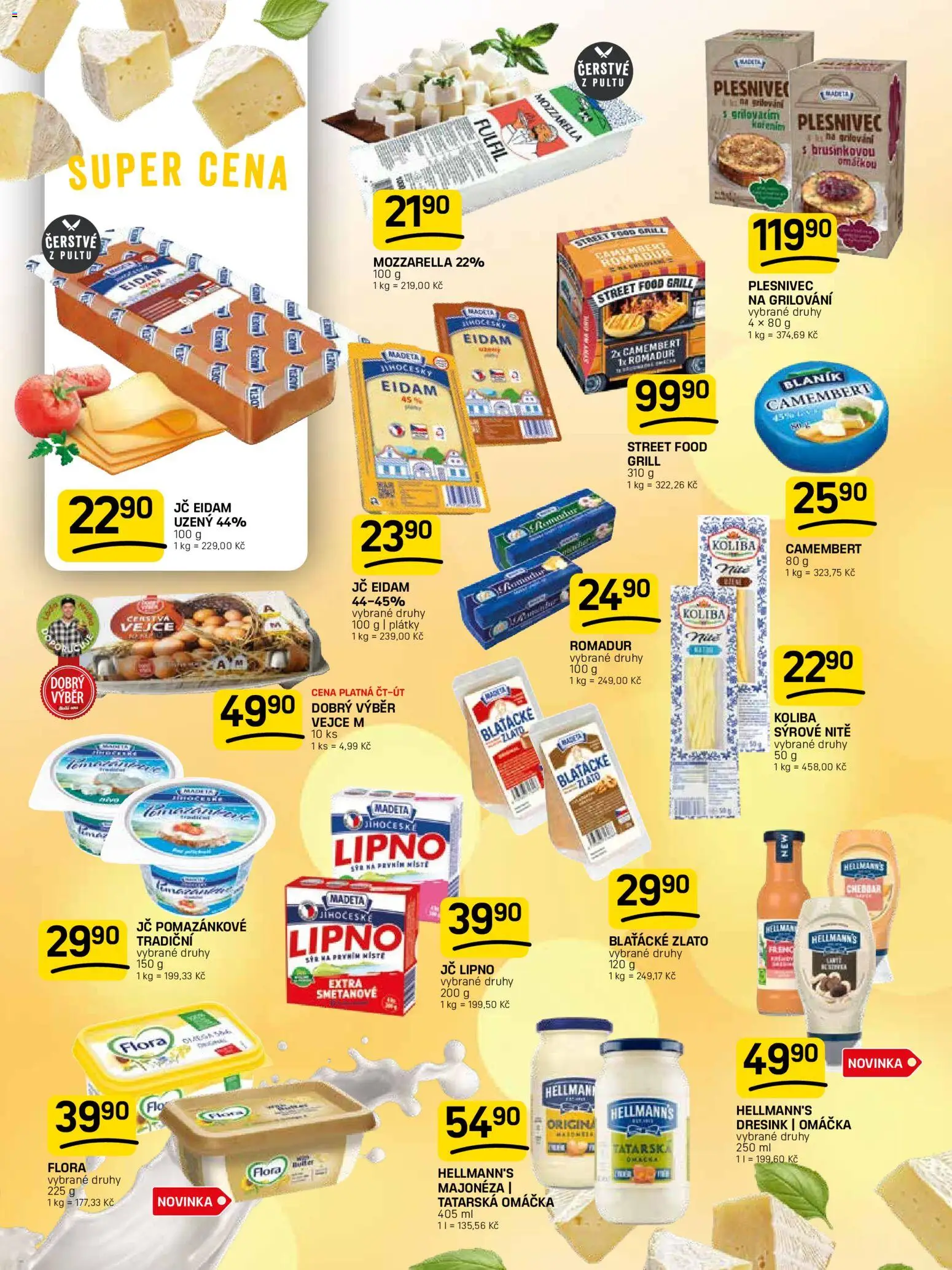 Flop leták od 27.05.2026 | Strana: 4 | Produkty: Sýr, Eidam, Cheddar, Camembert